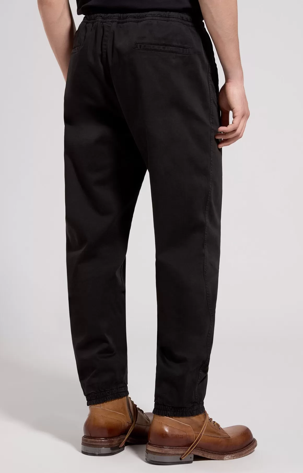 Pants^Bikkembergs Men's Gabardine Joggers black