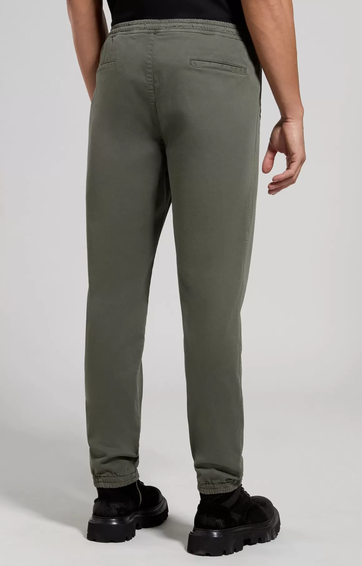 Pants^Bikkembergs Men's Gabardine Joggers beetle