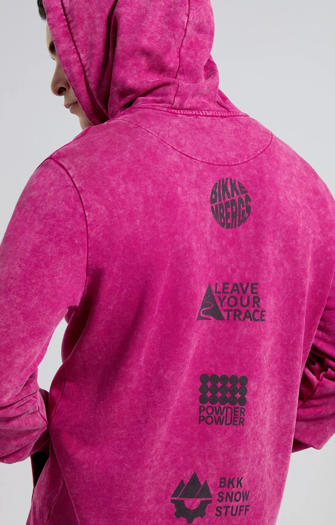 Sweaters^Bikkembergs Men's Hoodie festival fuchsia