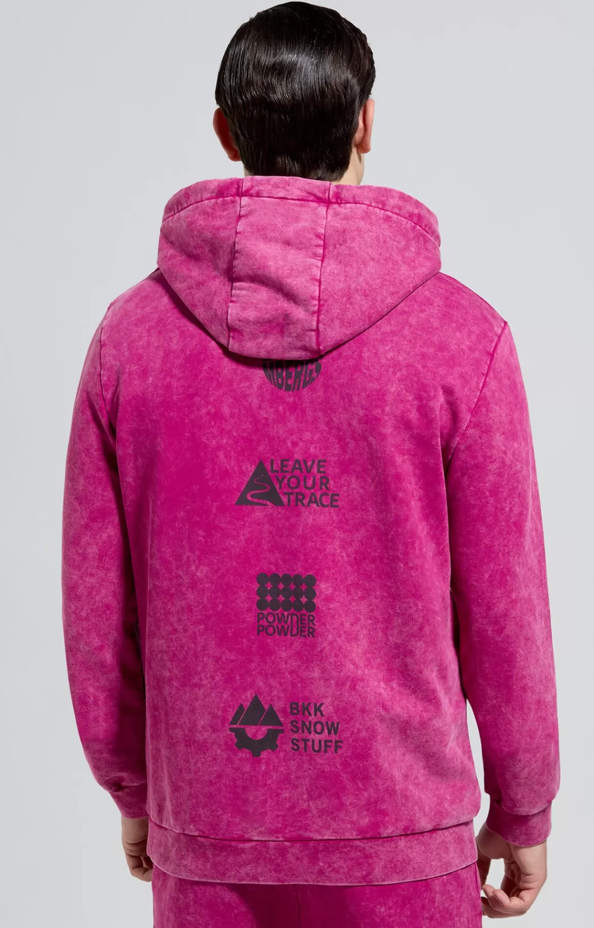 Sweaters^Bikkembergs Men's Hoodie festival fuchsia