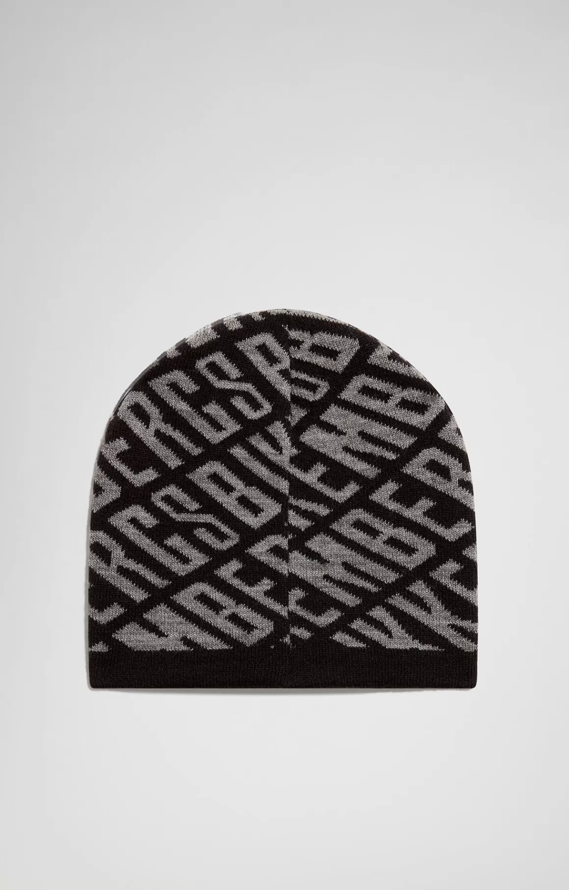 Hats^Bikkembergs Men's Jacquard Beanie black/grey