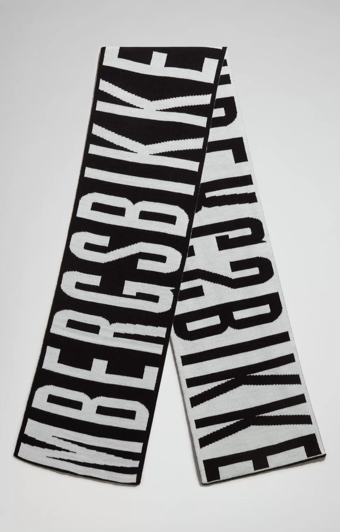 Scarves And Foulard^Bikkembergs Men's Jacquard Scarf black/white