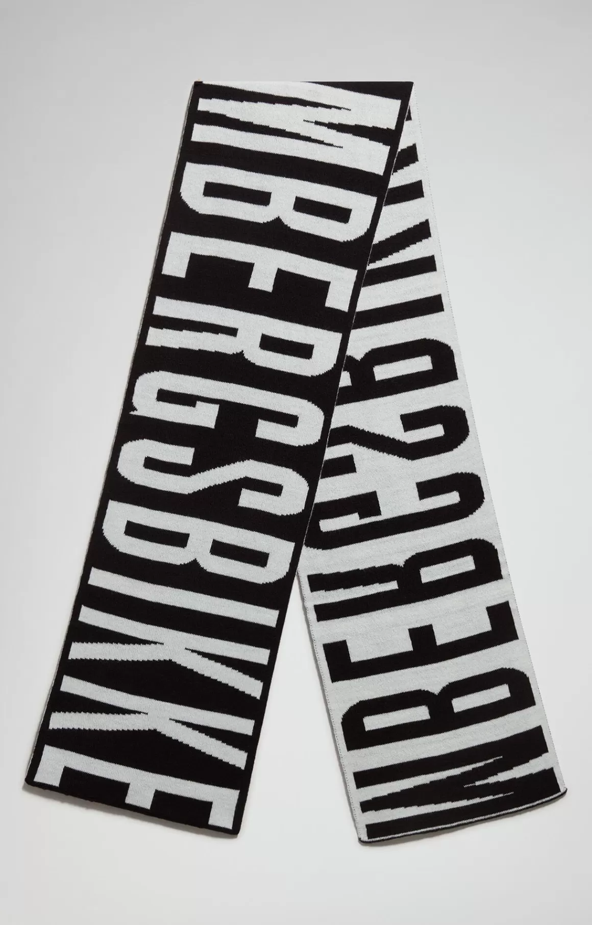 Scarves And Foulard^Bikkembergs Men's Jacquard Scarf black/white