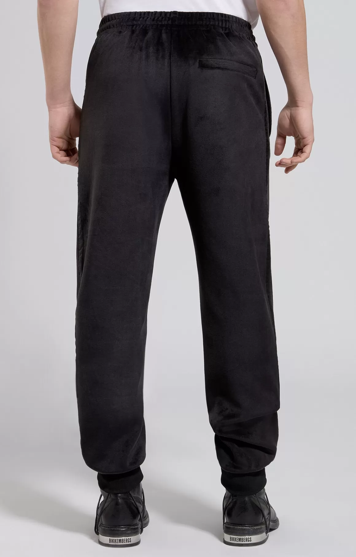 Pants^Bikkembergs Men's Joggers In Chenille caviar