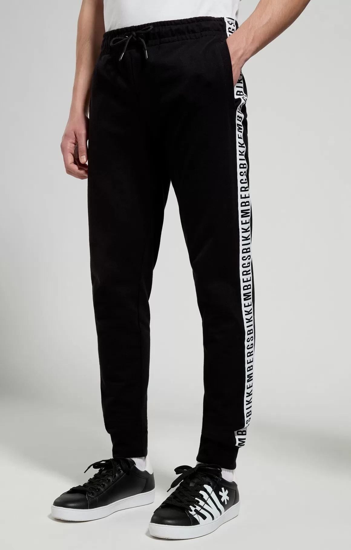 Tracksuits^Bikkembergs Men's Joggers With Tape black