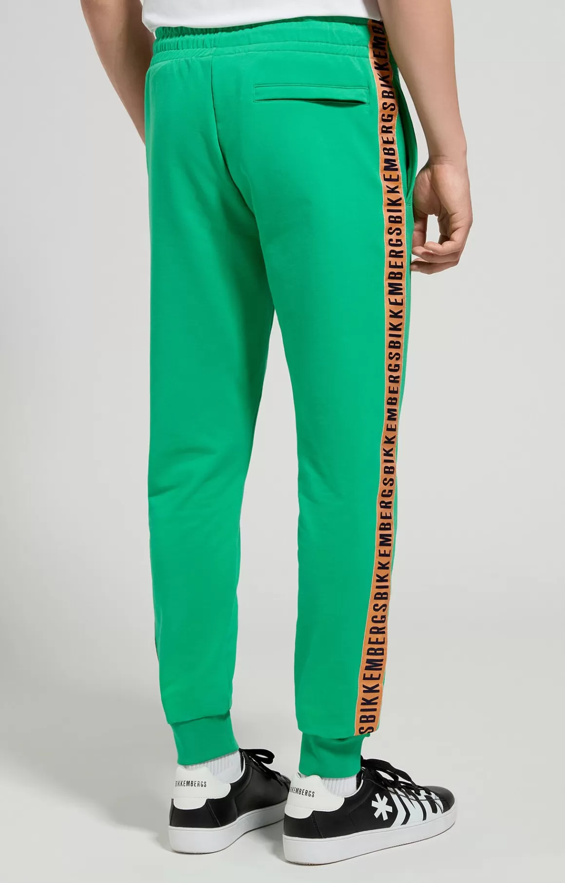 Tracksuits^Bikkembergs Men's Joggers With Tape bright green