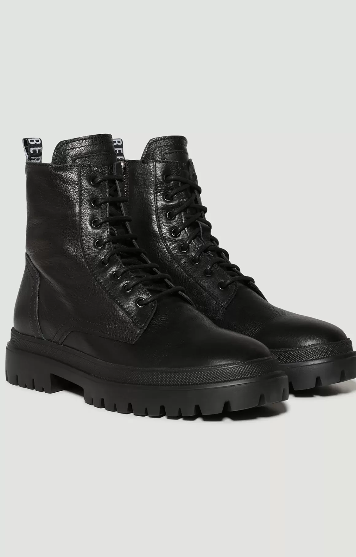 Boots^Bikkembergs Men's Leather Ankle Boots - Bik Man black