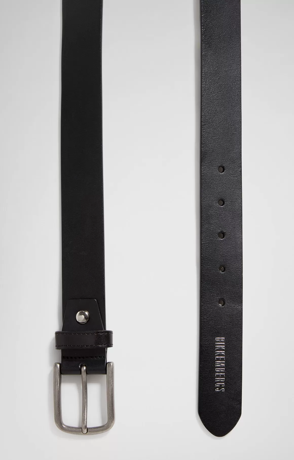 Belts^Bikkembergs Men's Leather Belt black