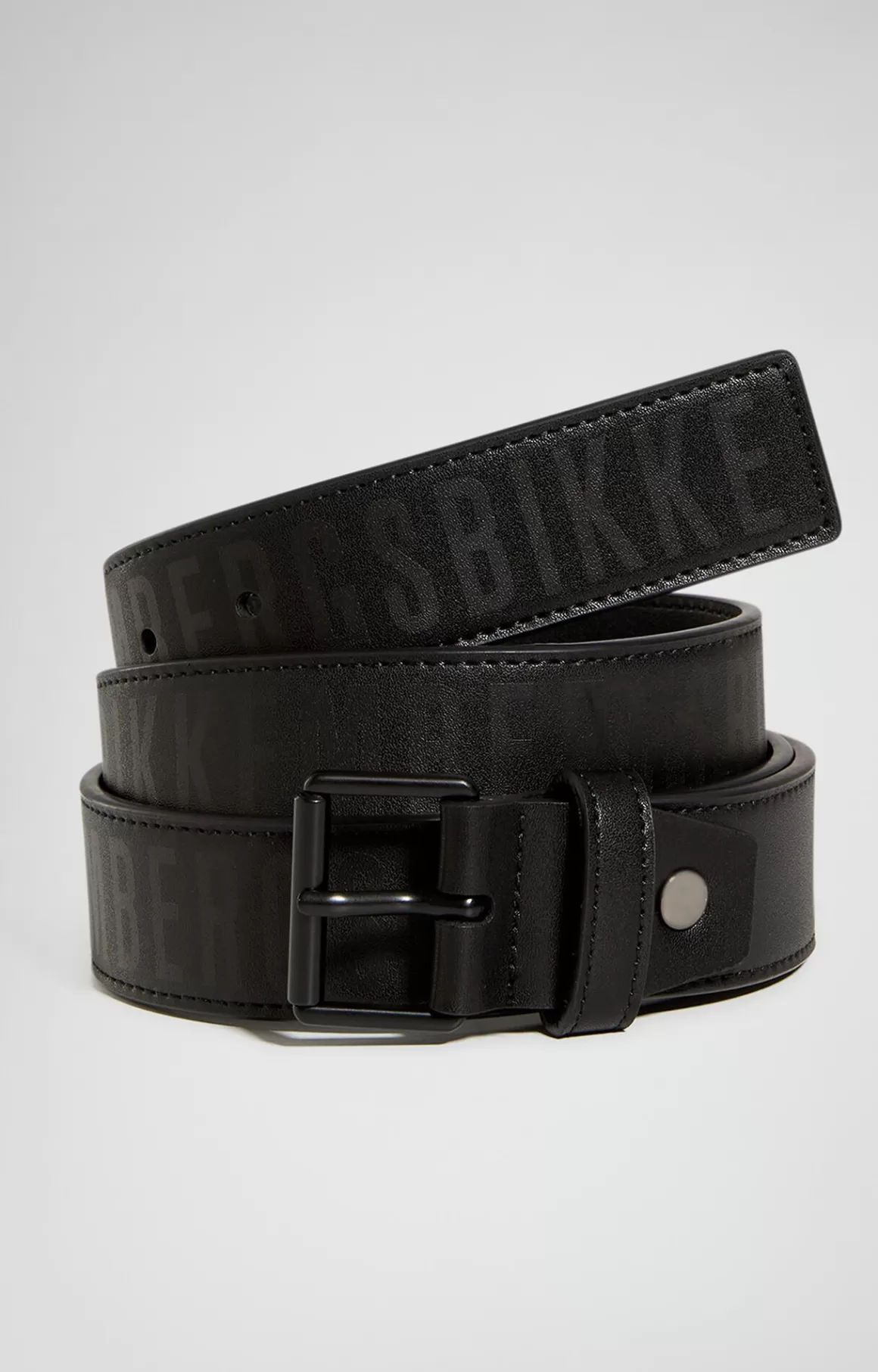 Belts^Bikkembergs Men's Leather Belt black