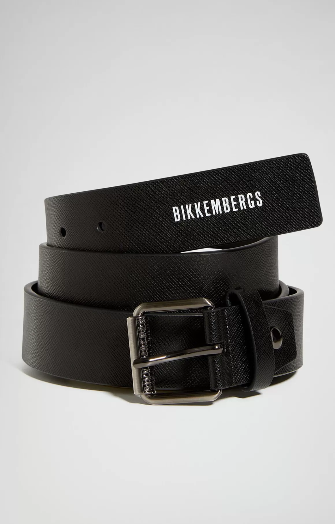 Belts^Bikkembergs Men's Leather Belt black