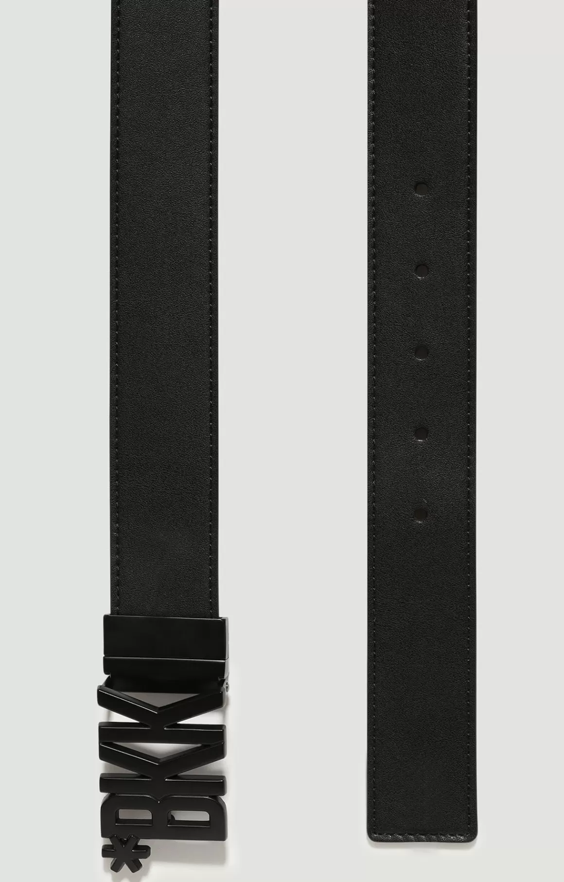 Belts^Bikkembergs Men's Leather Belt With Letter Buckle black/blue