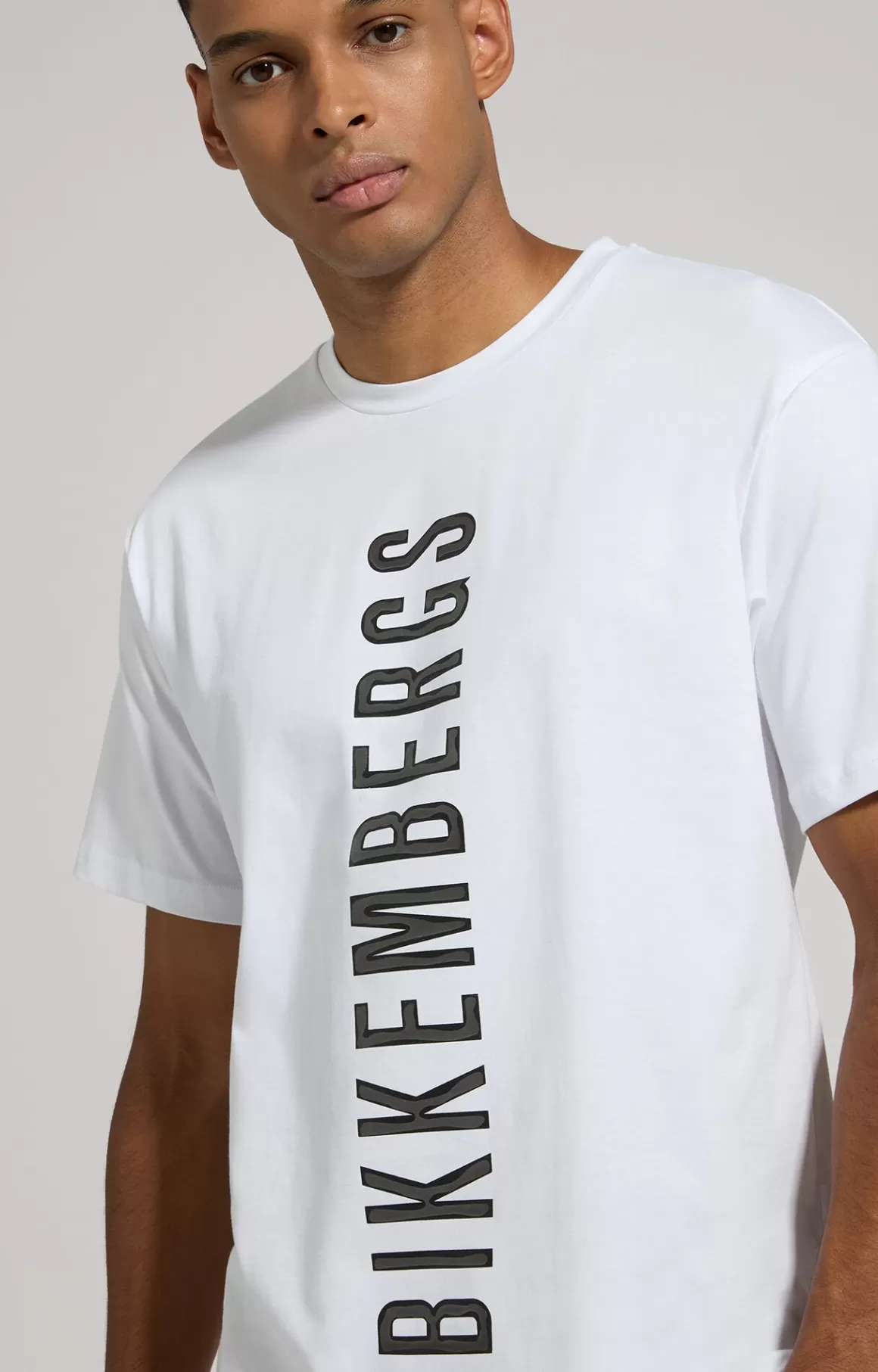 T-Shirts^Bikkembergs Men's Logo T-shirt white