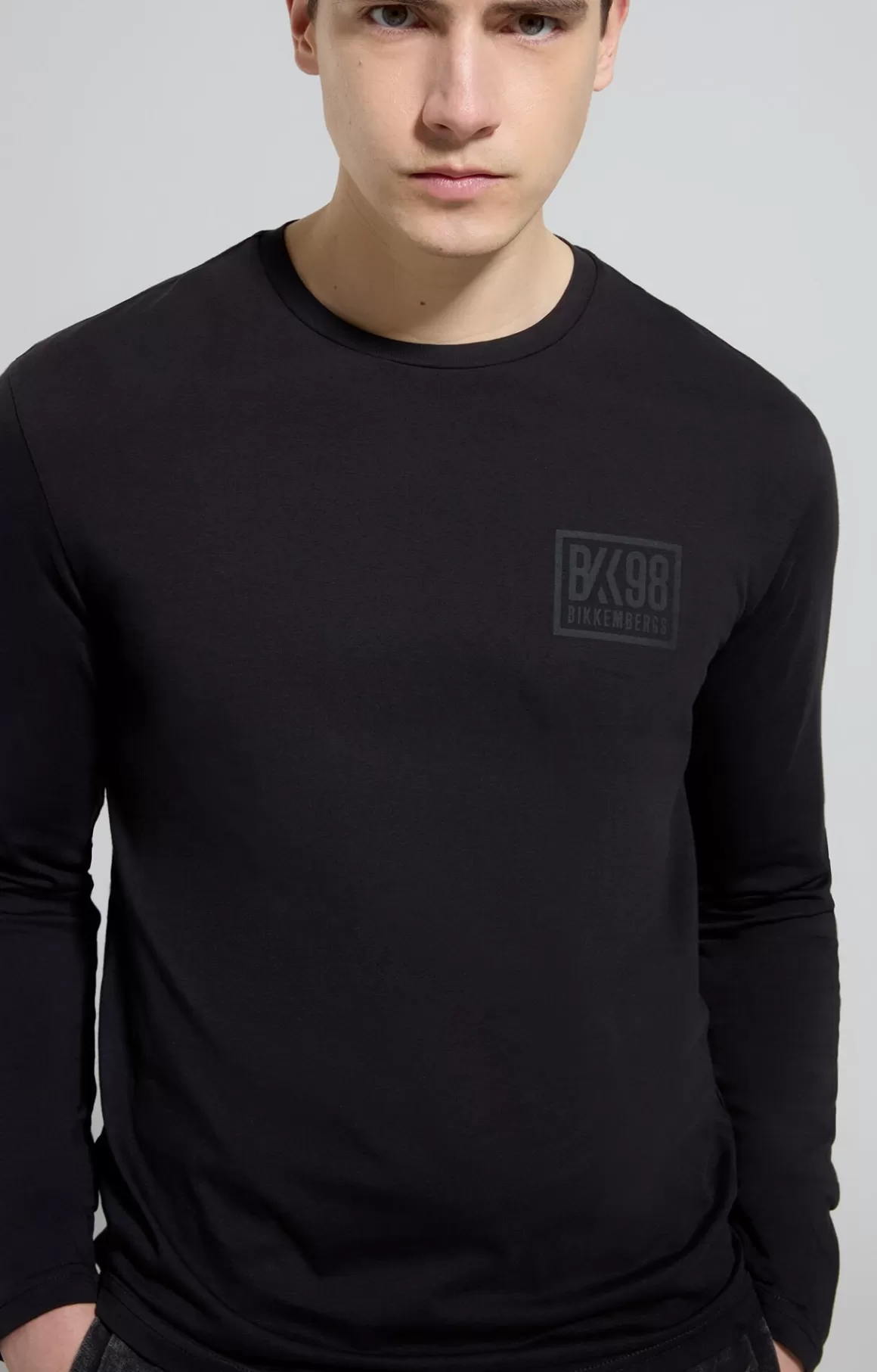 T-Shirts^Bikkembergs Men's Long Sleeve T-shirt dark shadows