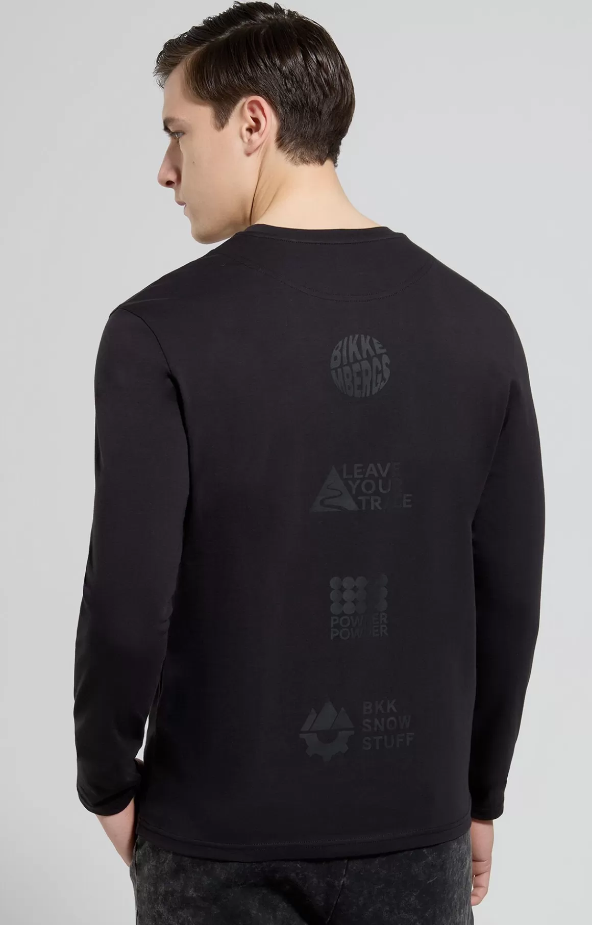 T-Shirts^Bikkembergs Men's Long Sleeve T-shirt dark shadows