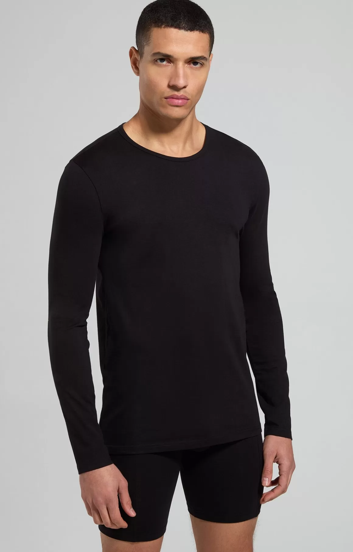 Undershirts^Bikkembergs Men's Long-sleeve Undershirt black