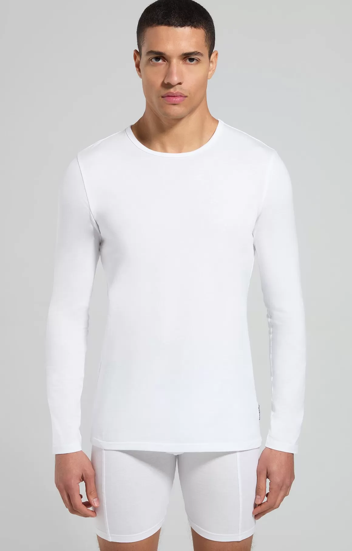 Undershirts^Bikkembergs Men's Long-sleeve Undershirt white