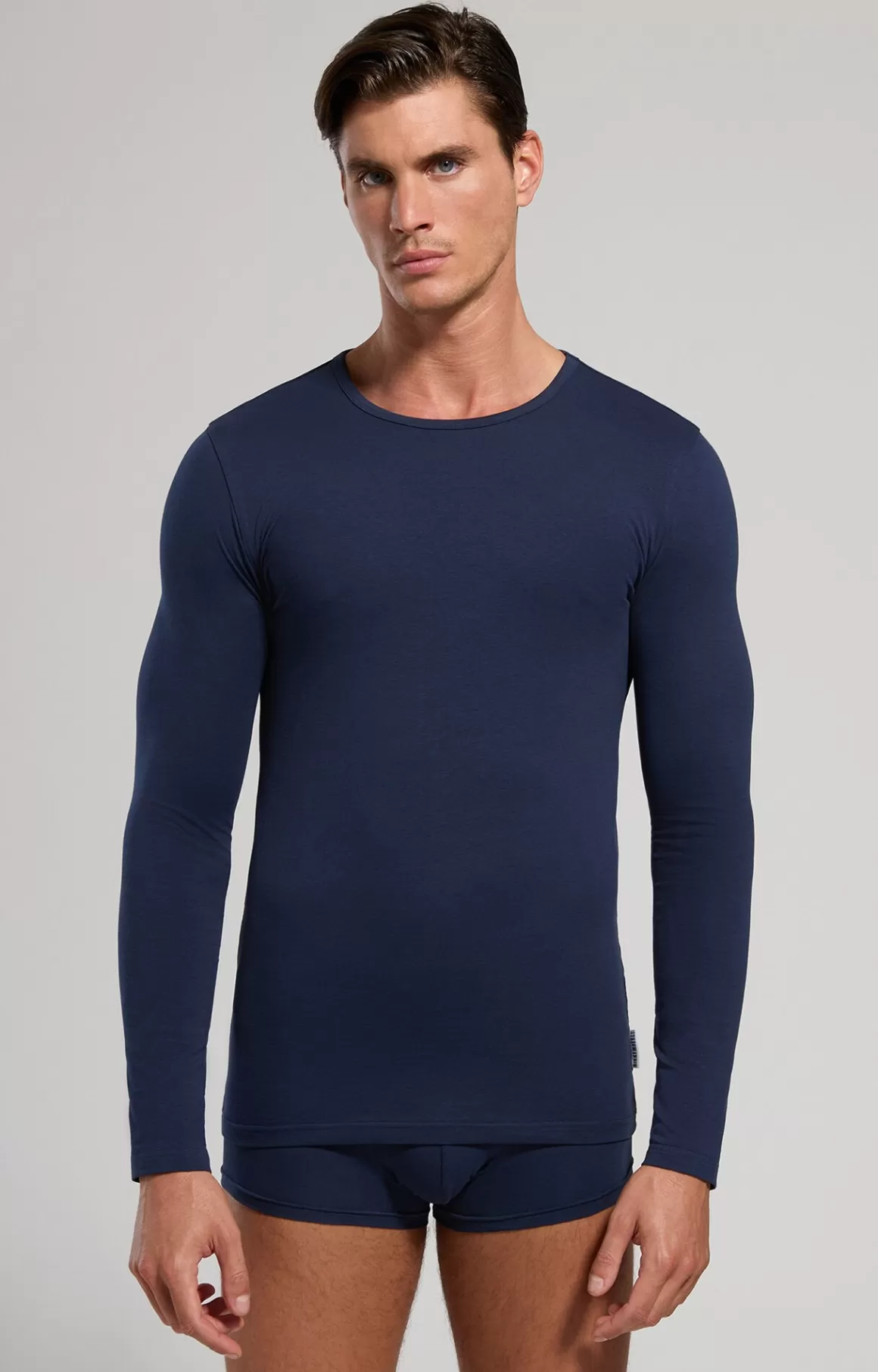 Undershirts^Bikkembergs Men's Long-sleeve Undershirt navy