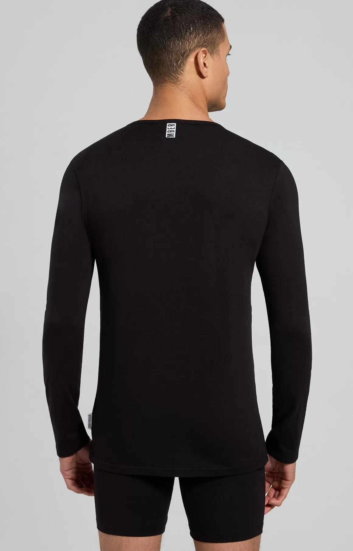 Undershirts^Bikkembergs Men's Long-sleeve Undershirt black