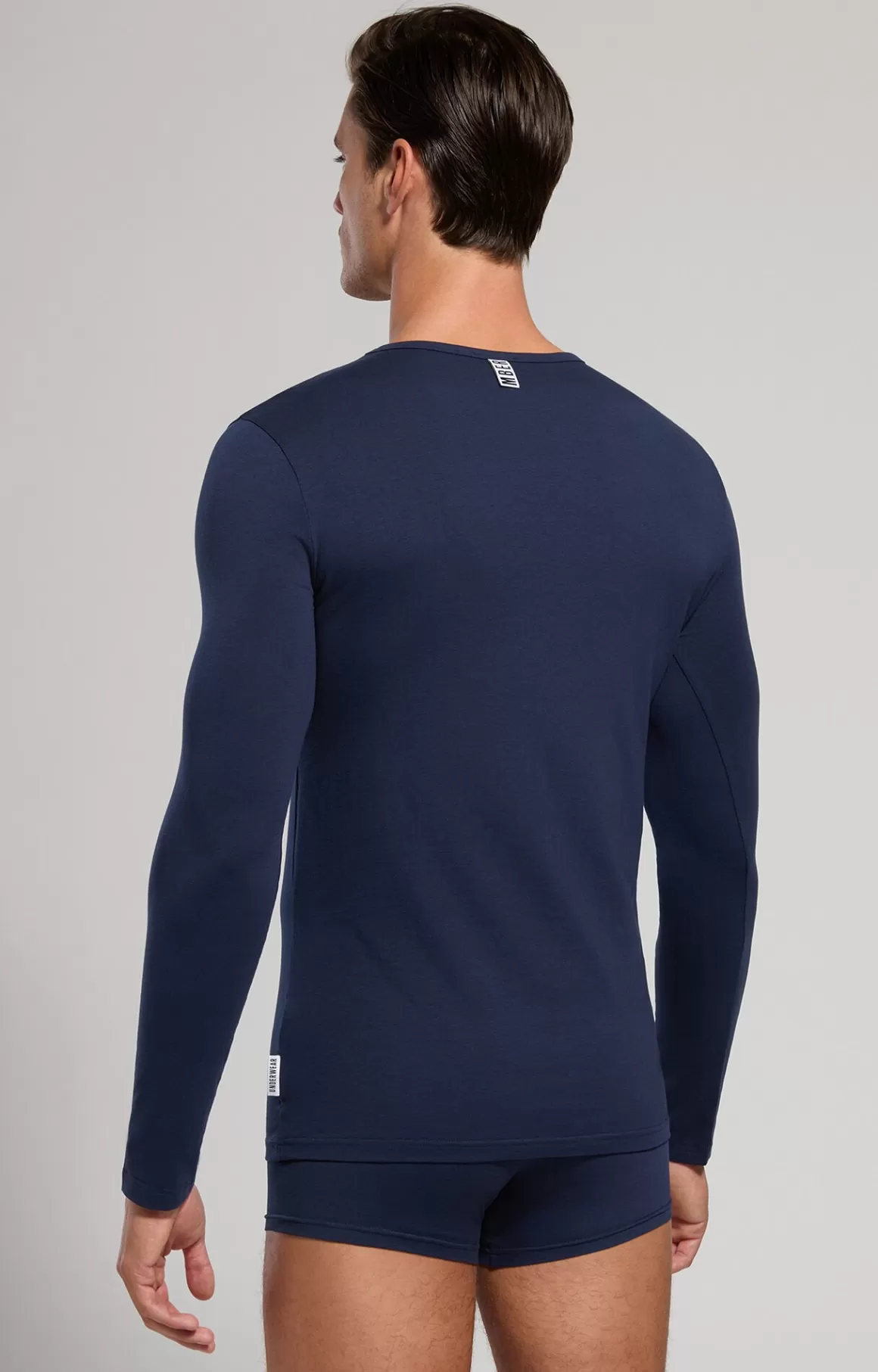 Undershirts^Bikkembergs Men's Long-sleeve Undershirt navy