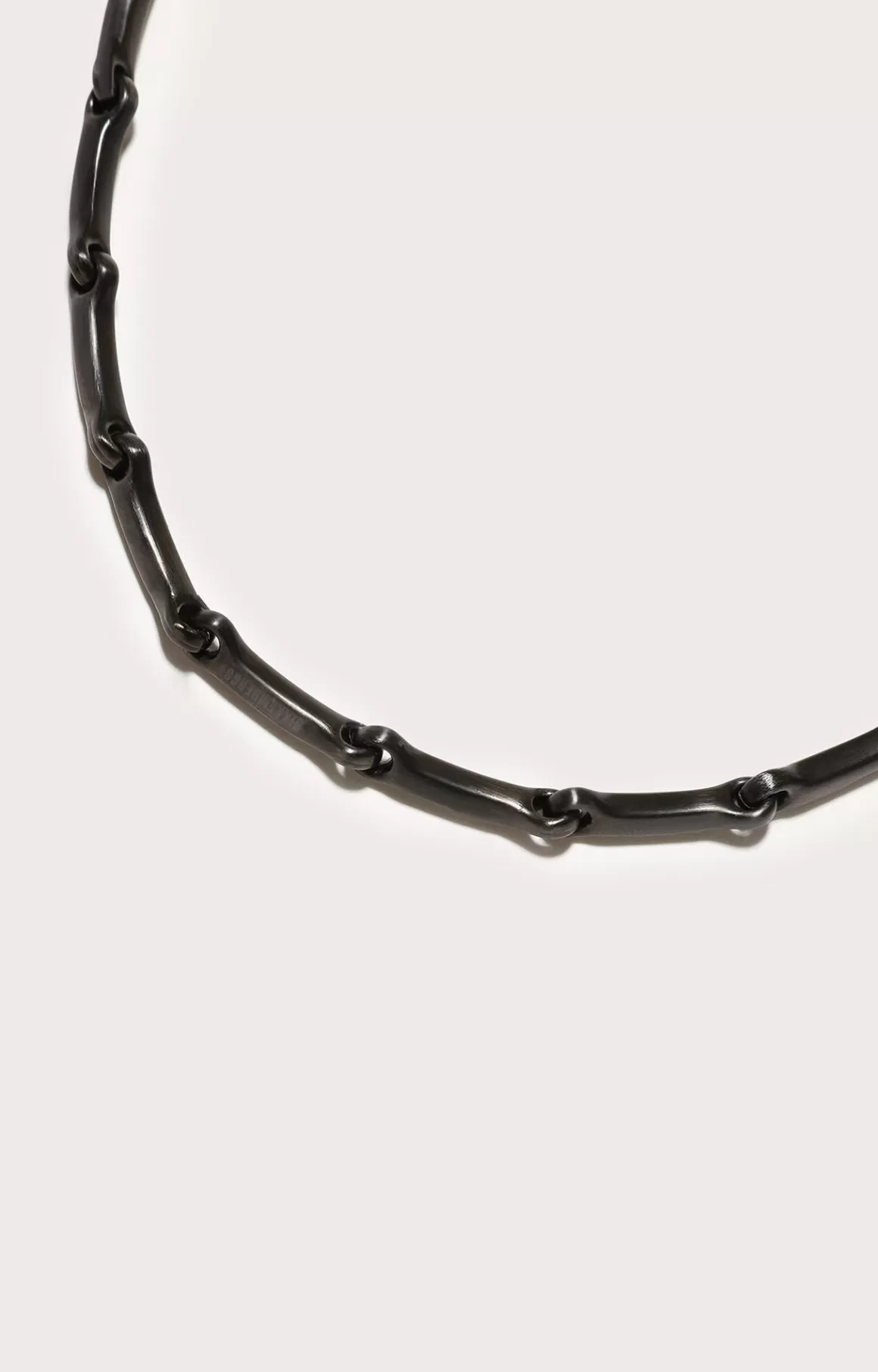 Jewellery^Bikkembergs Men's Necklace With Hammered Effect dark grey