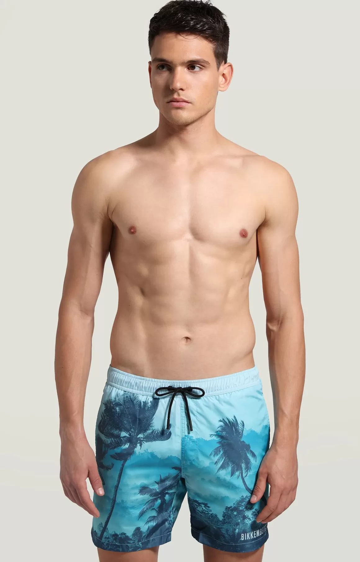 Shorts^Bikkembergs Men's Print Swim Shorts blue