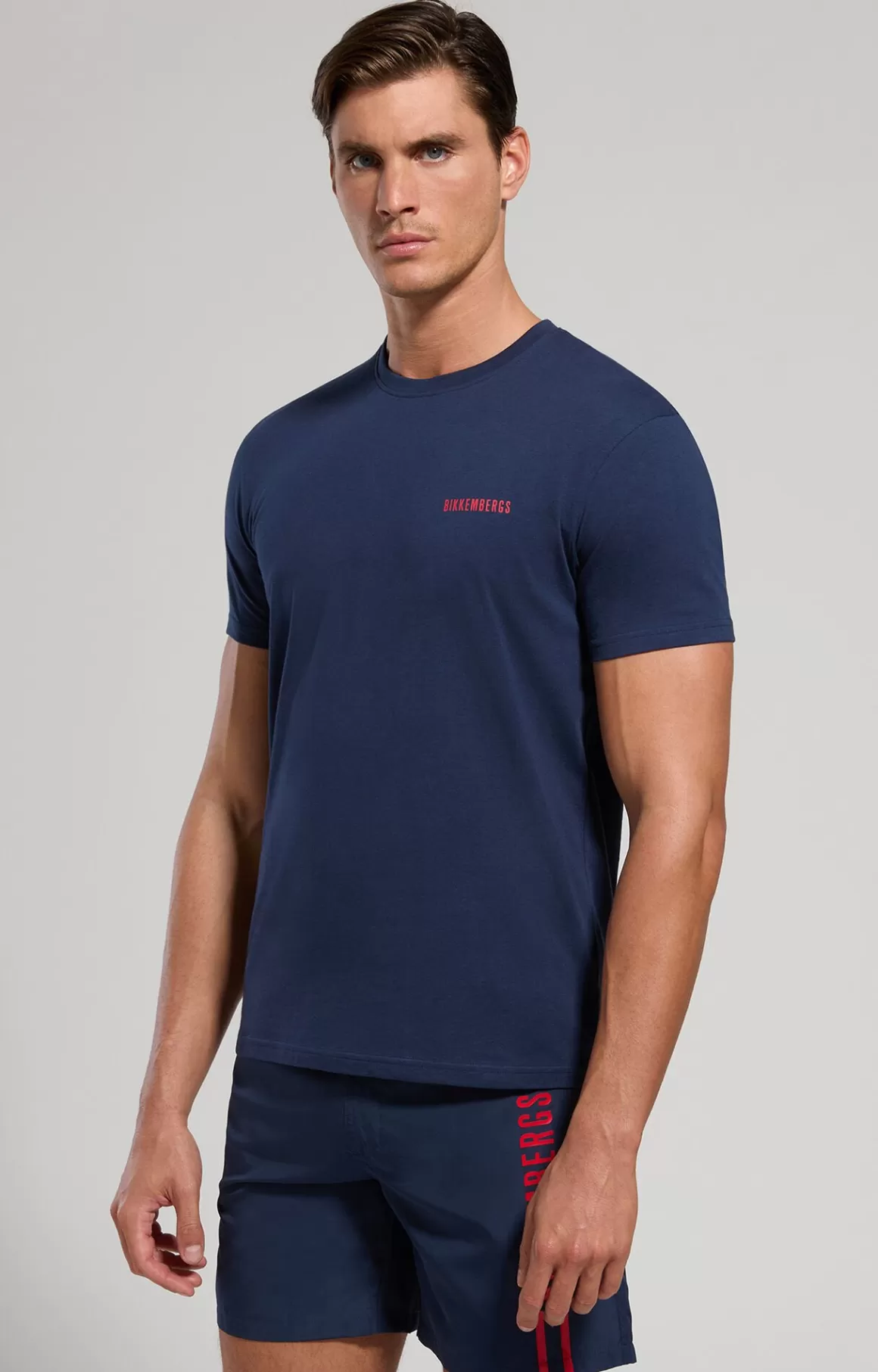 T-Shirts & Tank Tops^Bikkembergs Men's Print T-shirt navy