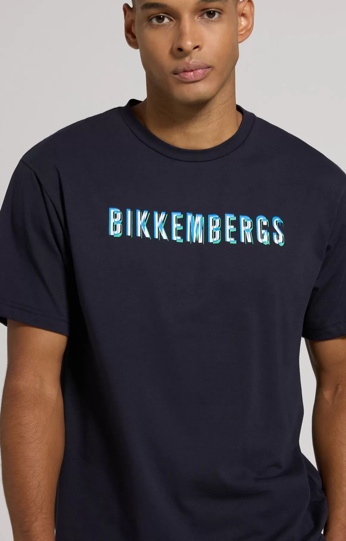 T-Shirts^Bikkembergs Men's Ready To Ride Print T-shirt deep weel