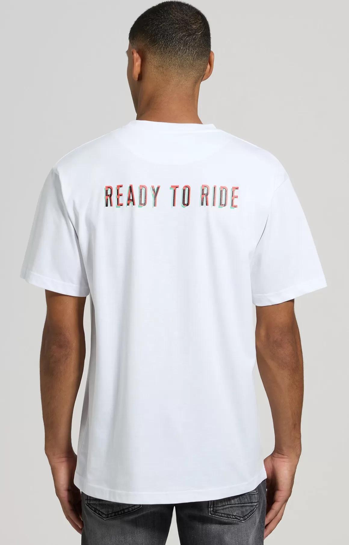 T-Shirts^Bikkembergs Men's Ready To Ride Print T-shirt white