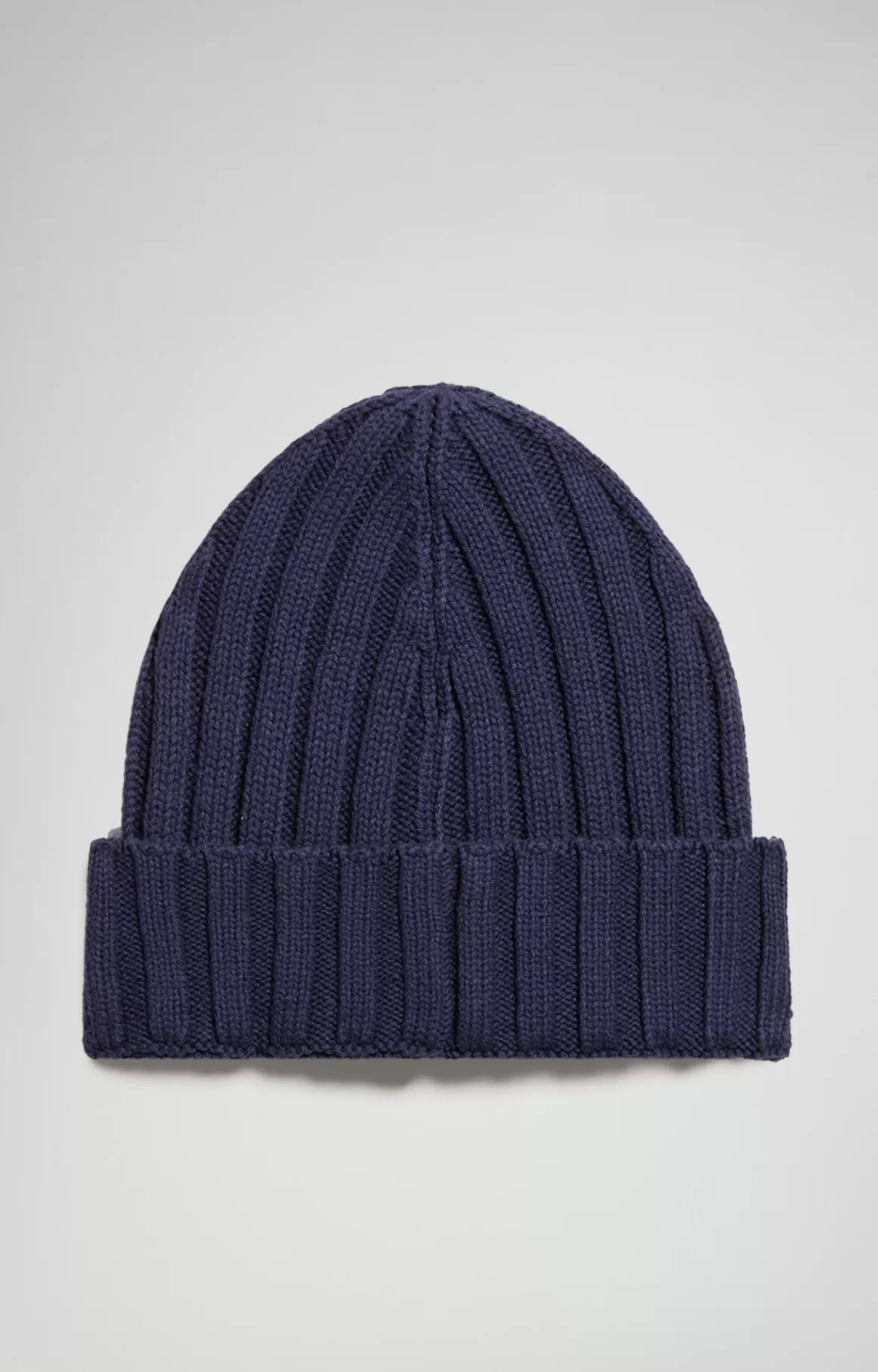 Hats^Bikkembergs Men's Ribbed Beanie dark blue