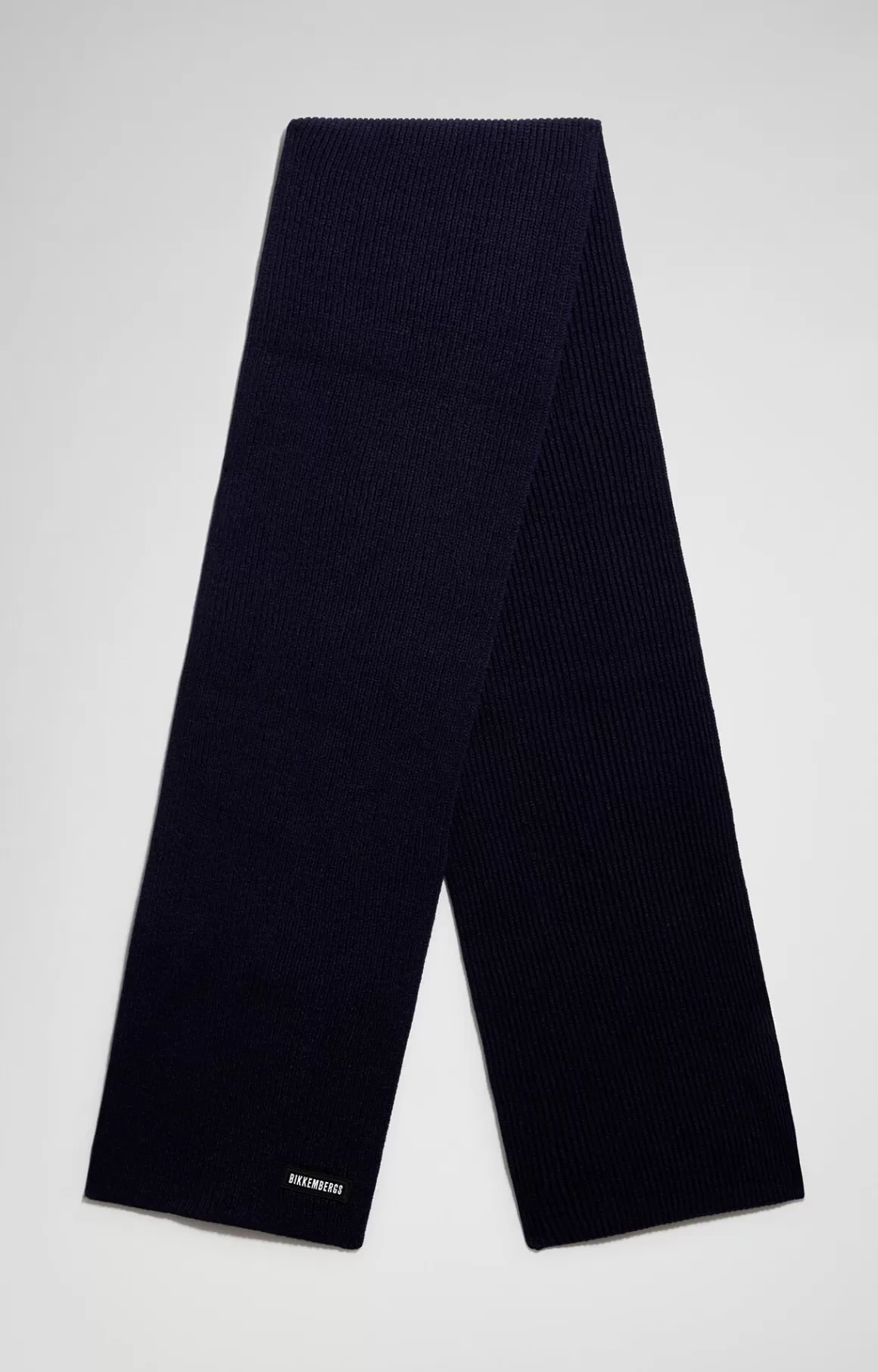 Scarves And Foulard^Bikkembergs Men's Ribbed Scarf dark blue