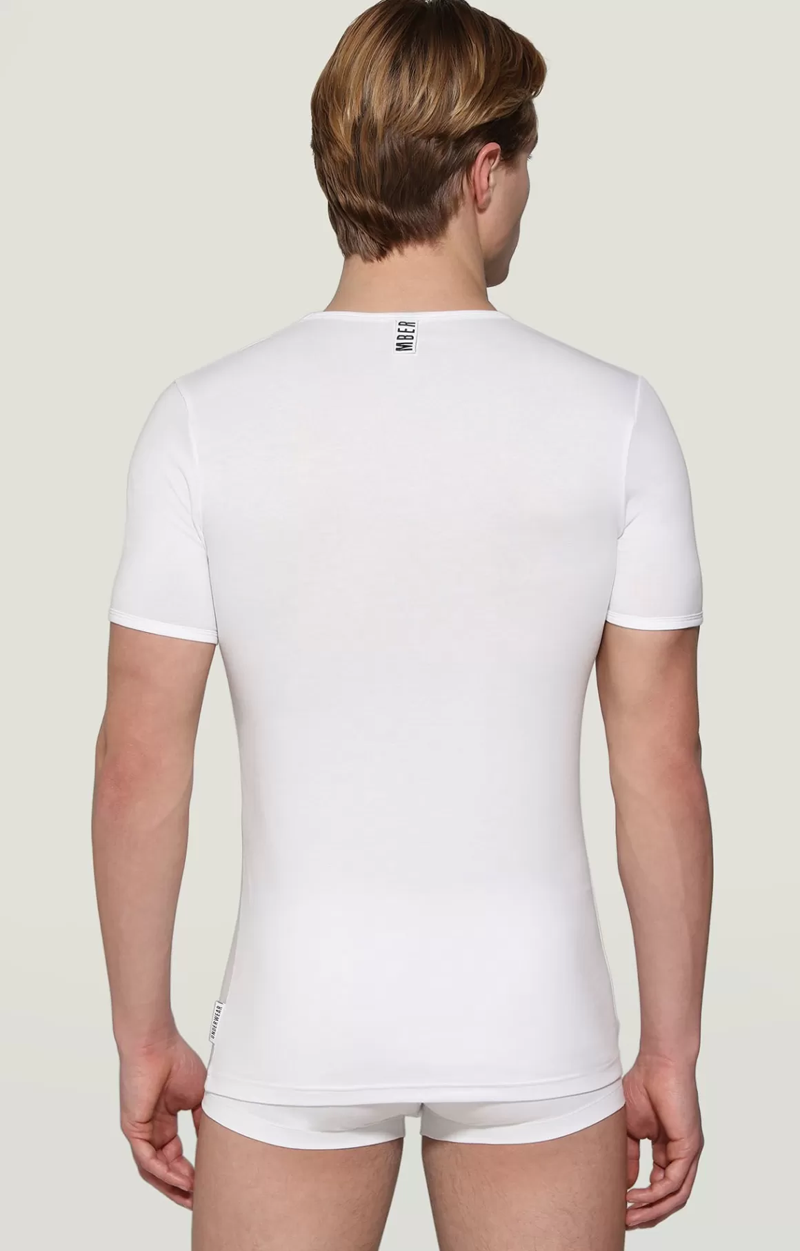 Undershirts^Bikkembergs Men's Round Neck Undershirt white