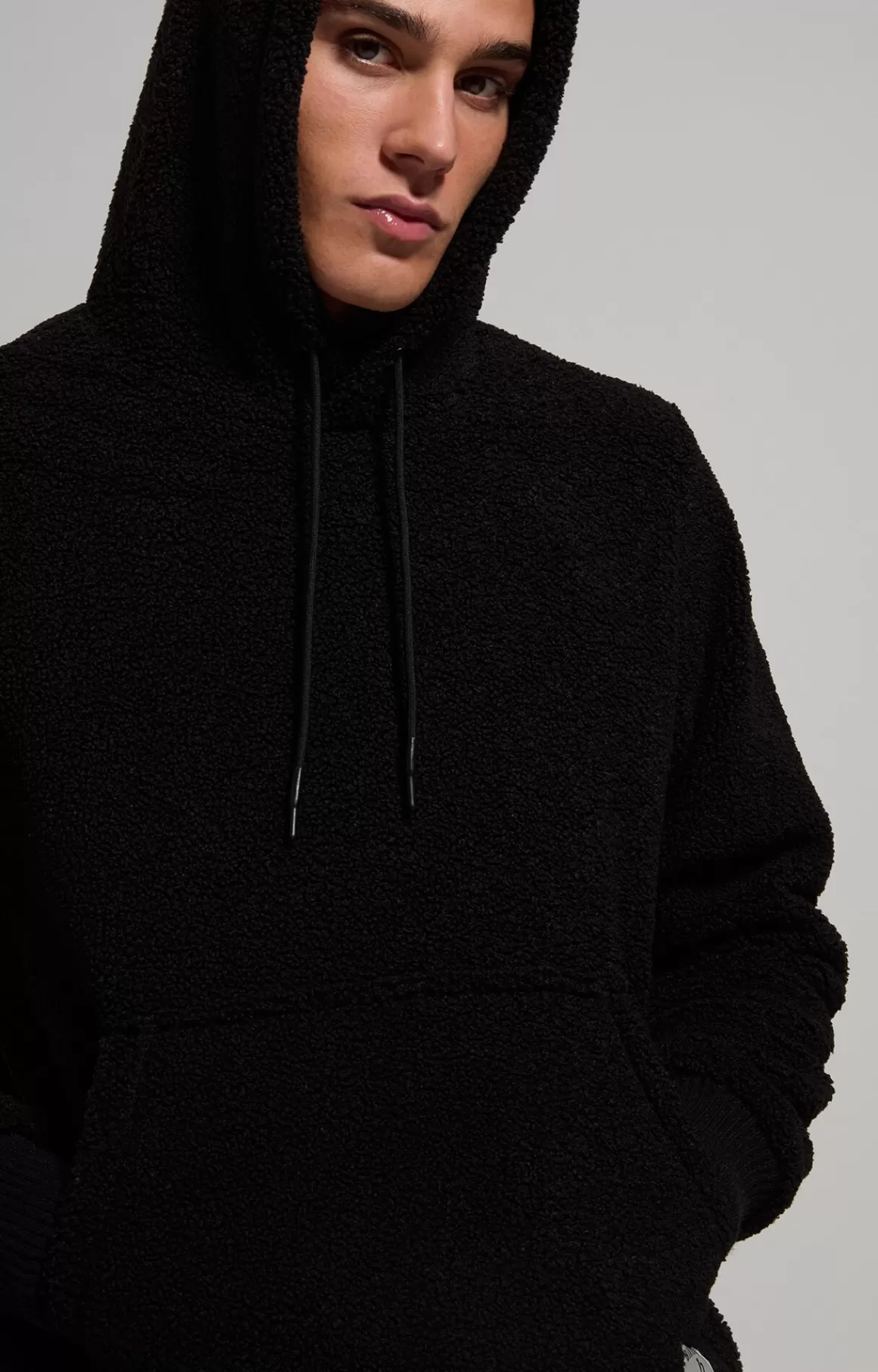 Sweaters | Tracksuits^Bikkembergs Men's Sherpa Sweatshirt black