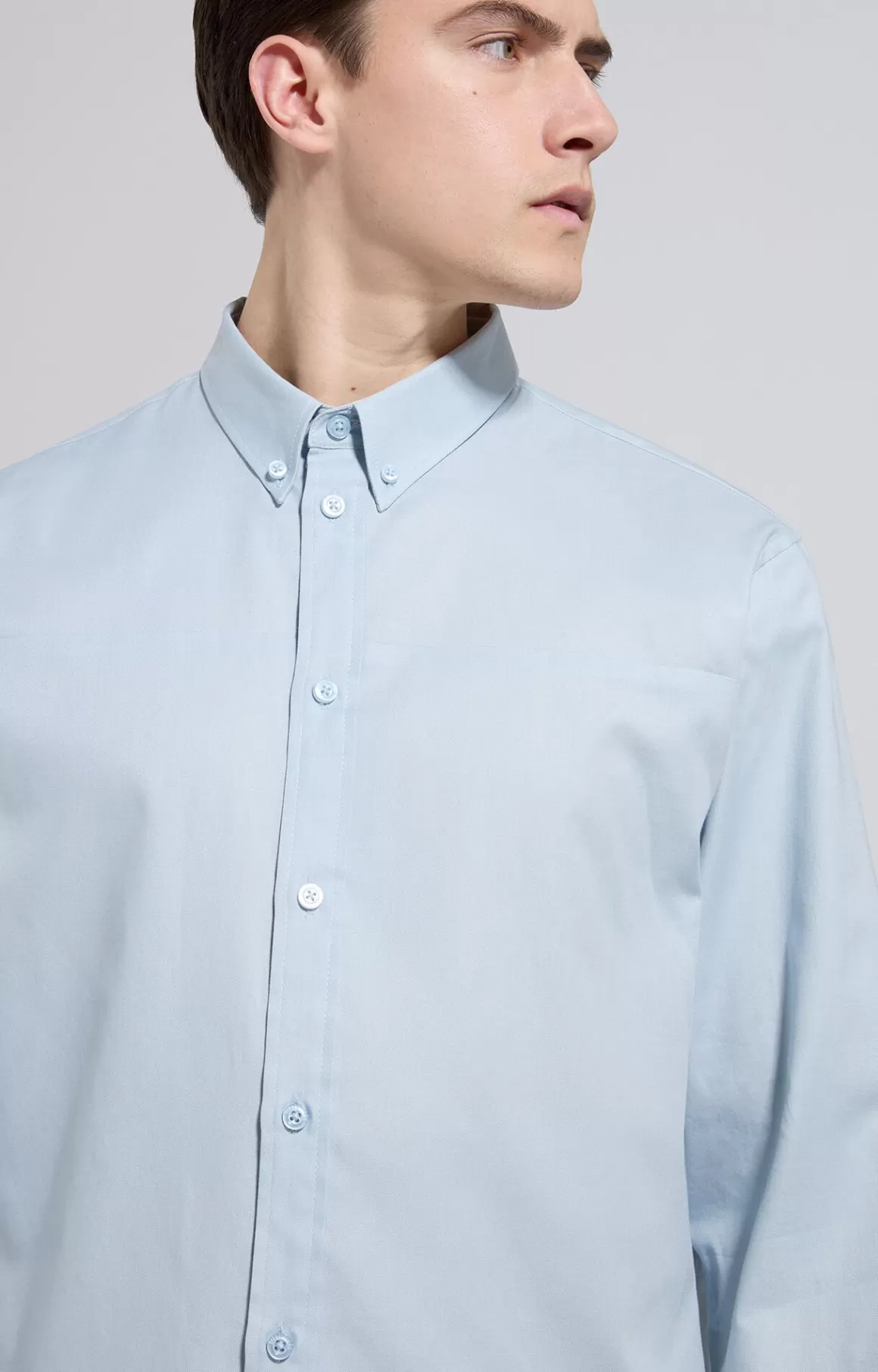 Shirts^Bikkembergs Men's Shirt With Embroidery And Intarsia celestial blue