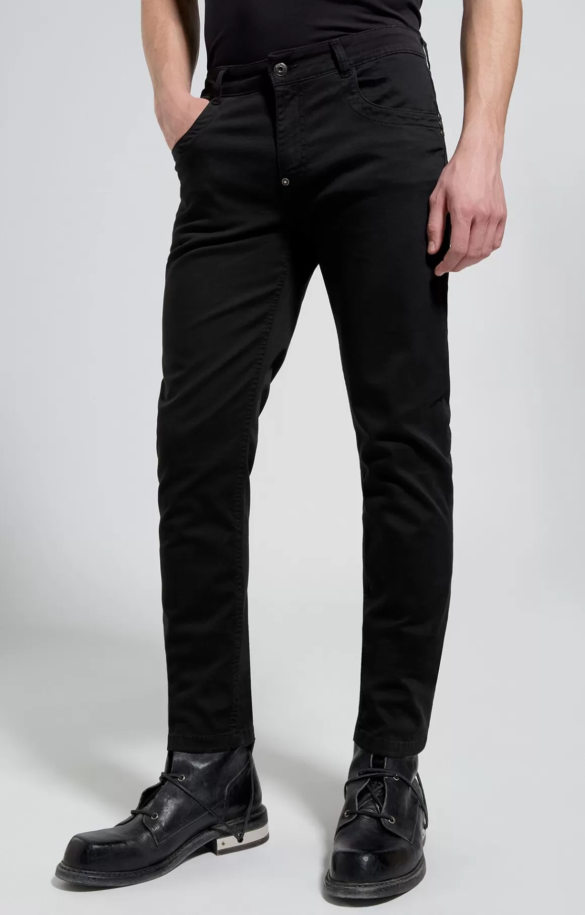 Pants^Bikkembergs Men's Slim Fit 5-pocket Pants black