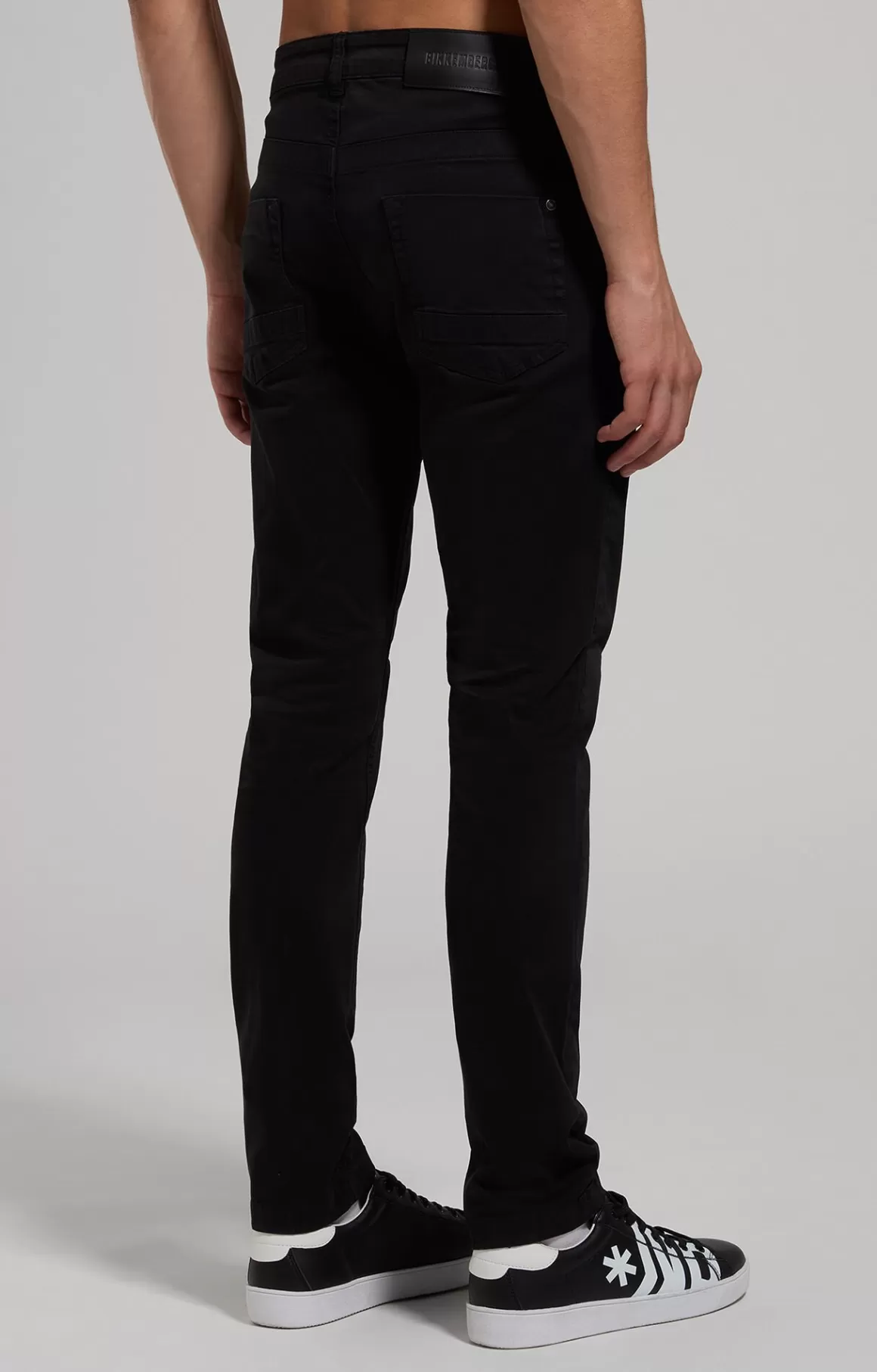 Pants^Bikkembergs Men's Slim Fit 5-pocket Pants caviar