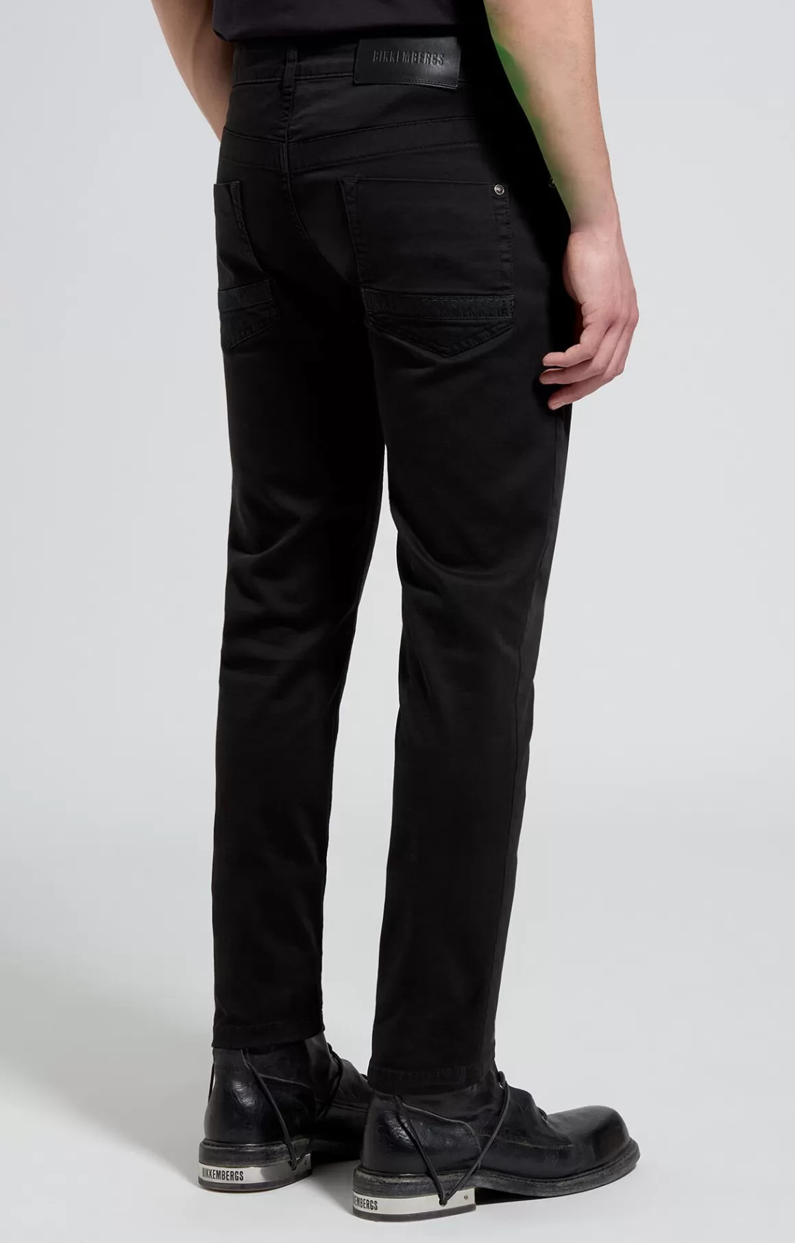 Pants^Bikkembergs Men's Slim Fit 5-pocket Pants black