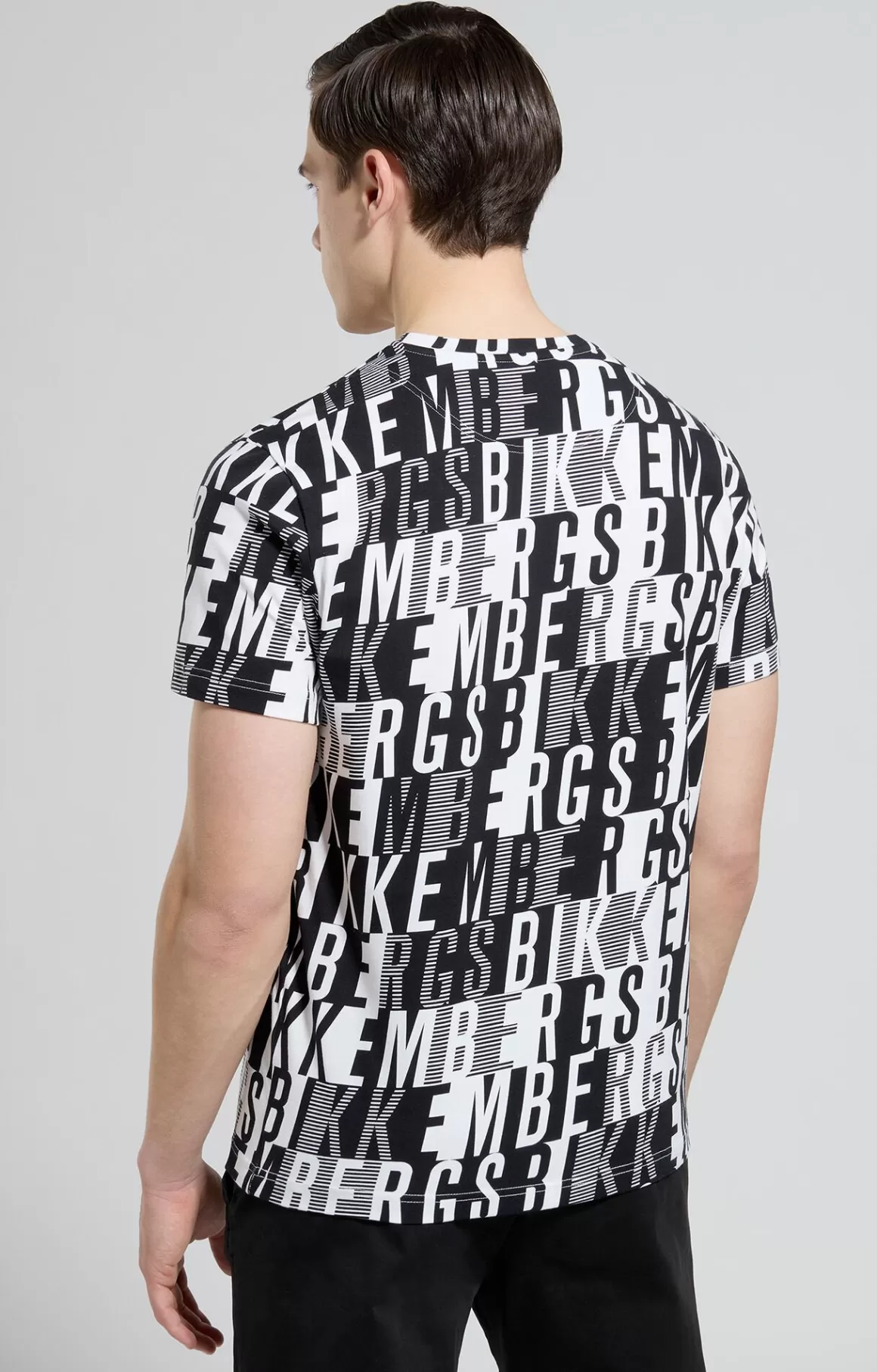 T-Shirts^Bikkembergs Men's Slim Fit Camouflage T-shirt all over black