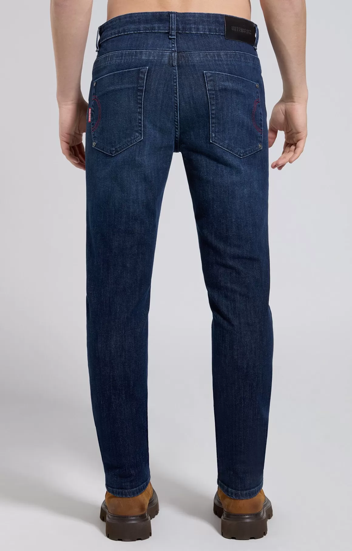 Jeans^Bikkembergs Men's Slim Fit Jeans l9 blue denim