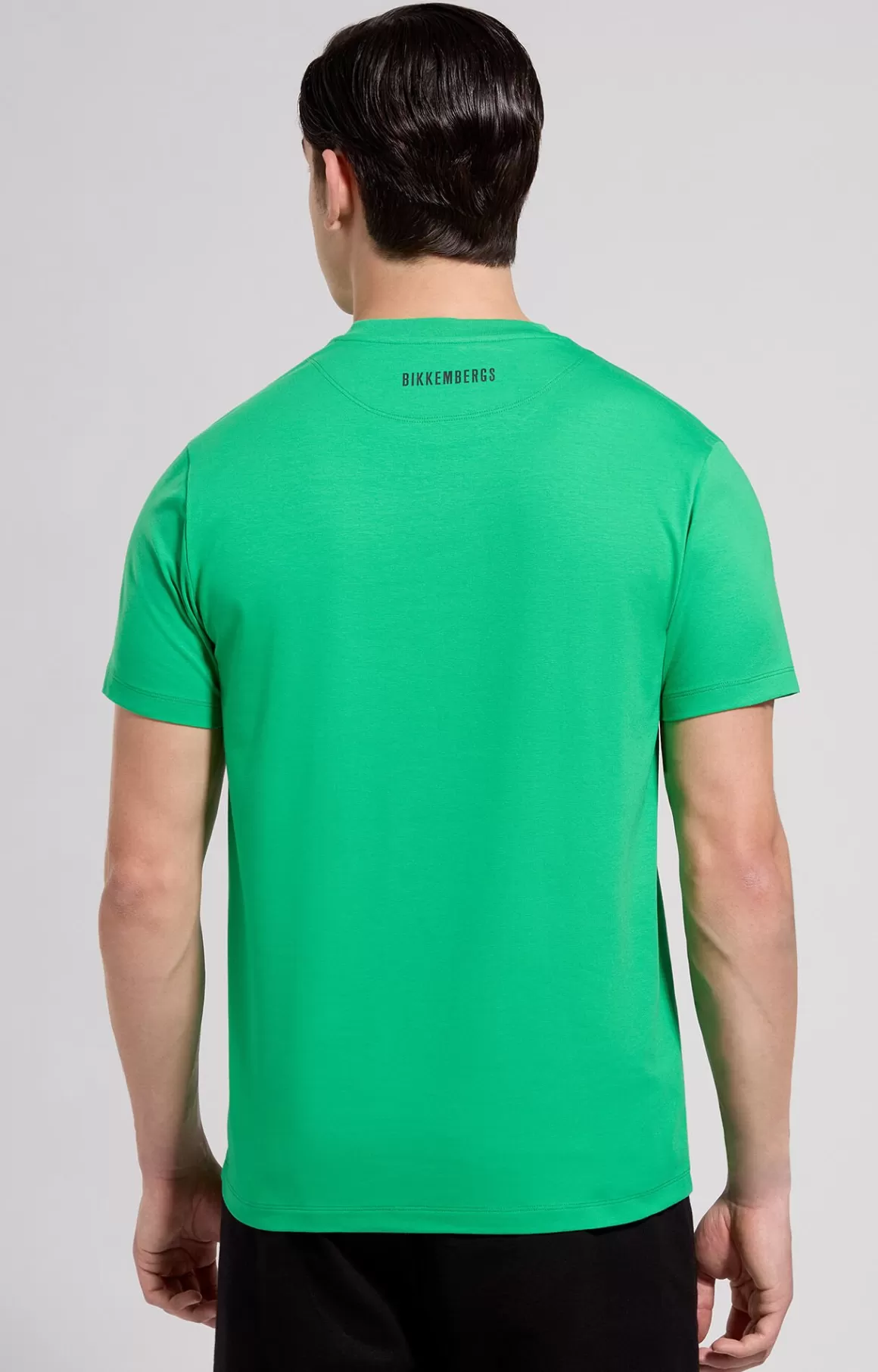 T-Shirts^Bikkembergs Men's Slim Fit Logo T-shirt bright green