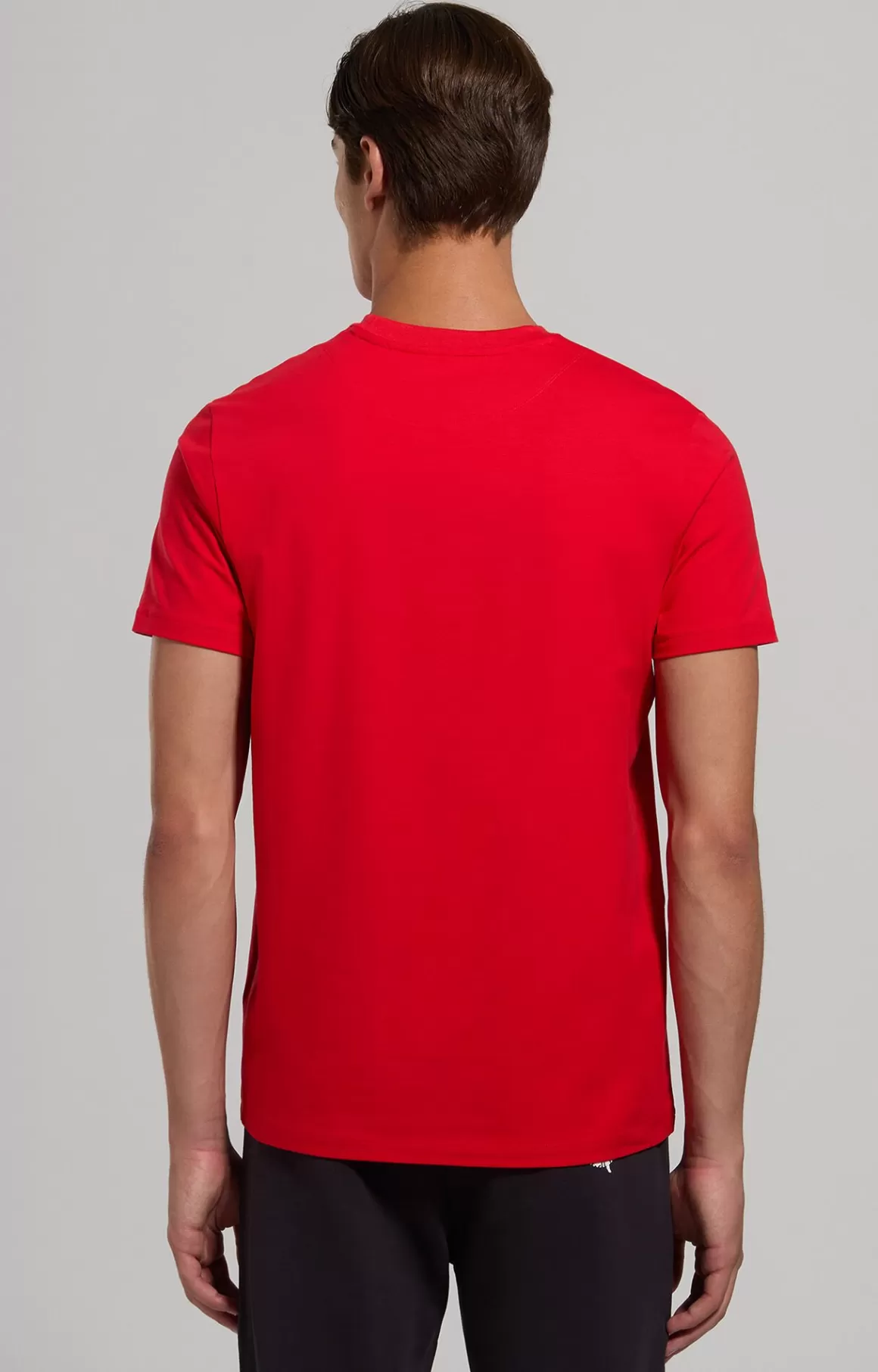 T-Shirts^Bikkembergs Men's Slim Fit Logo T-shirt goji berry