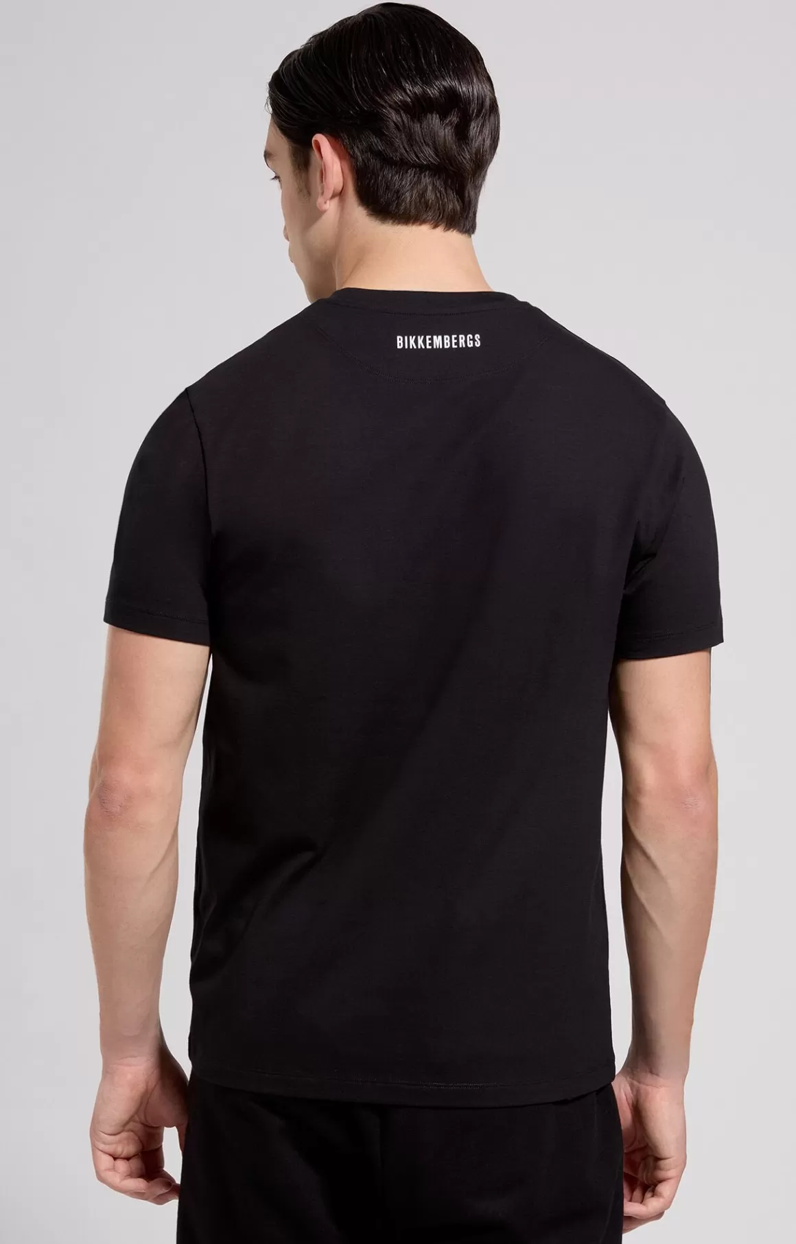 T-Shirts^Bikkembergs Men's Slim Fit Logo T-shirt black