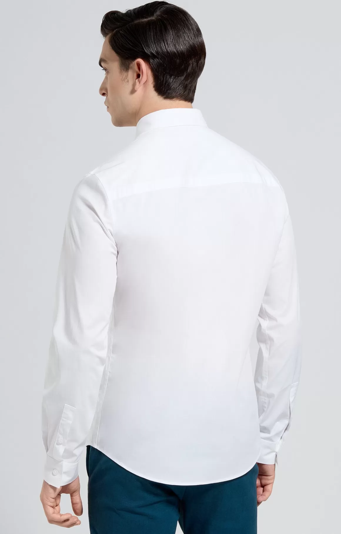 Shirts^Bikkembergs Men's Slim Fit Print Shirt white