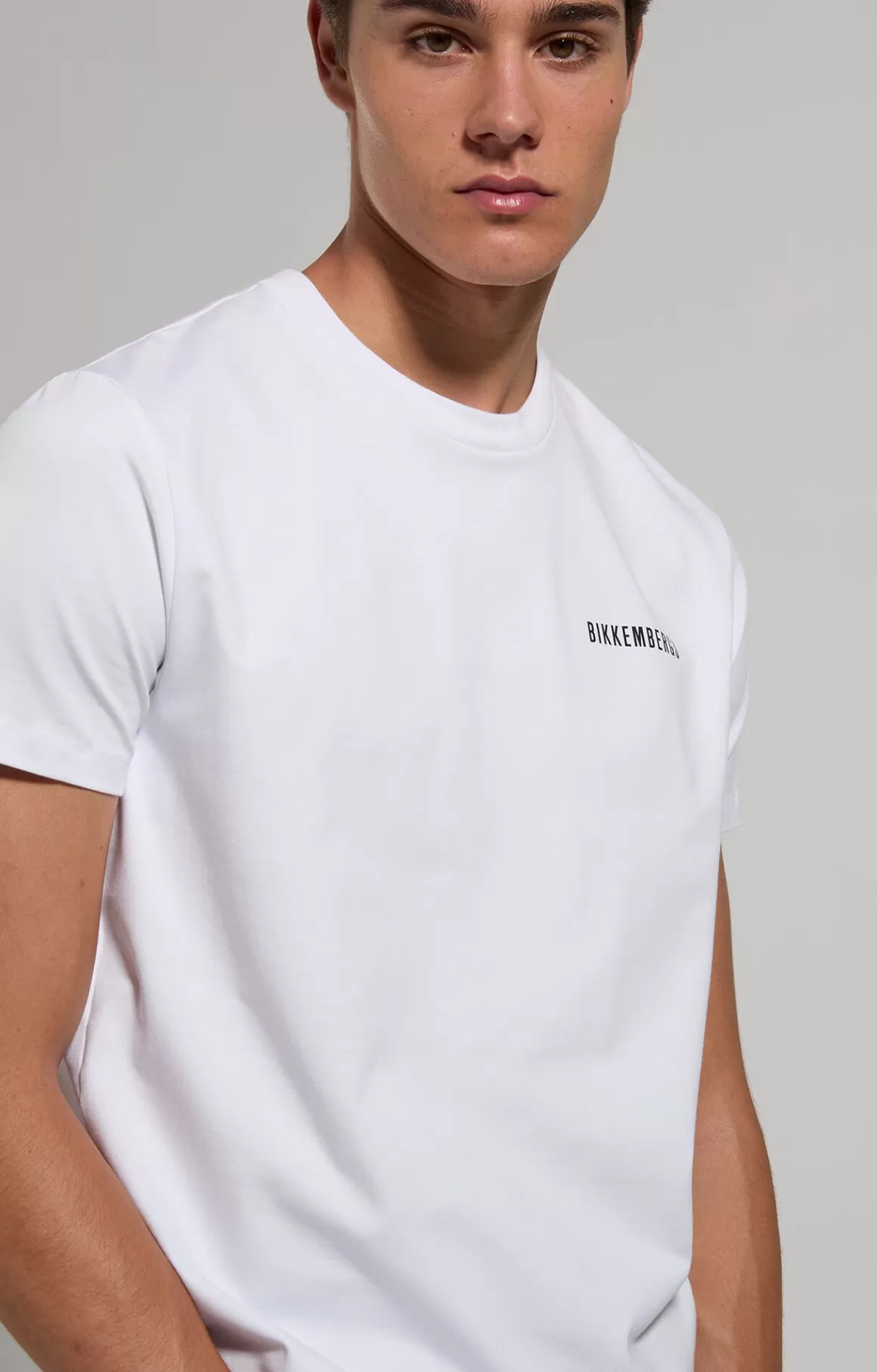 T-Shirts^Bikkembergs Men's Slim Fit Print T-shirt white