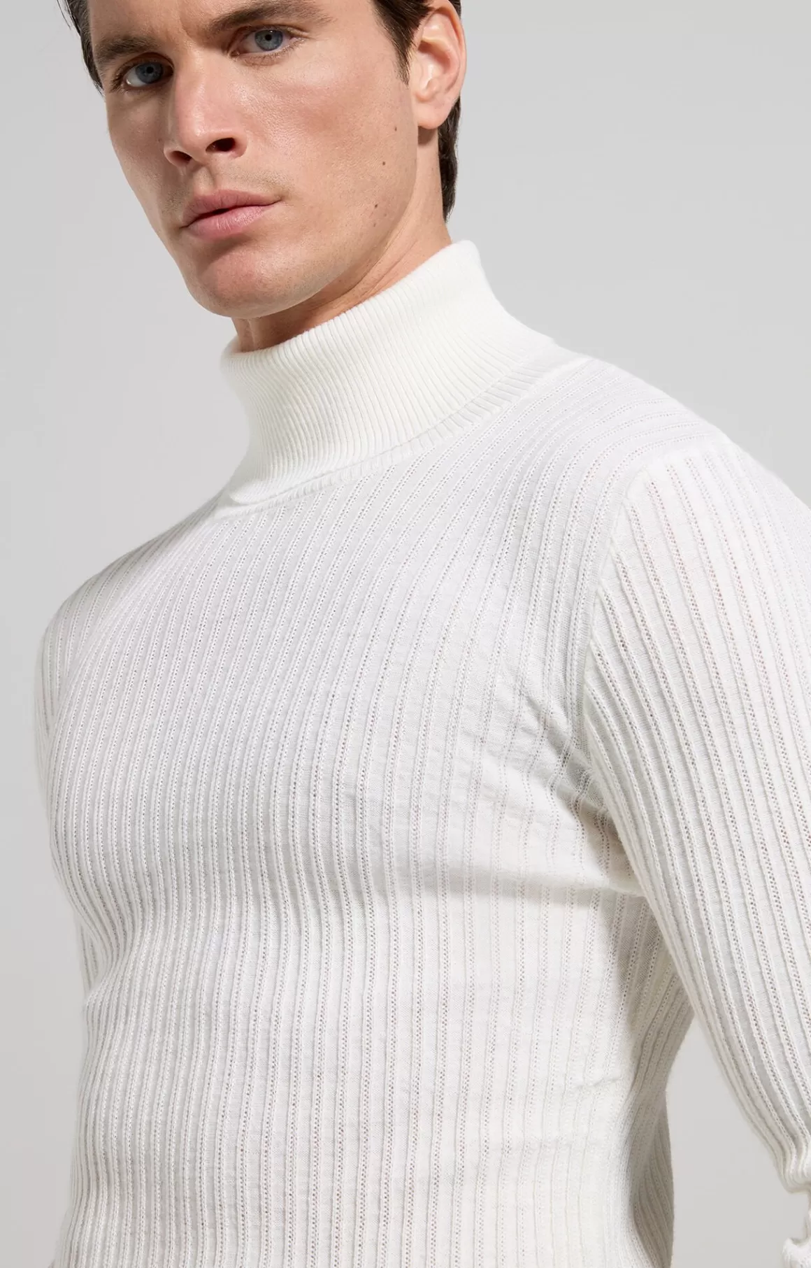 Knitwear^Bikkembergs Men's Slim Fit Pullover natural white