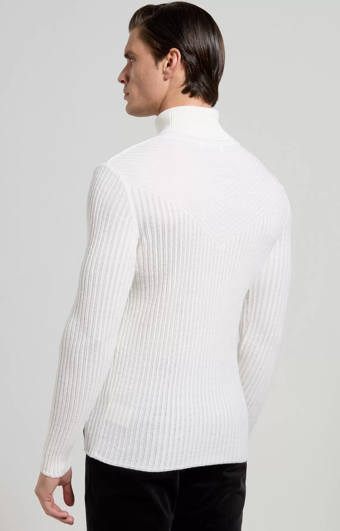 Knitwear^Bikkembergs Men's Slim Fit Pullover natural white