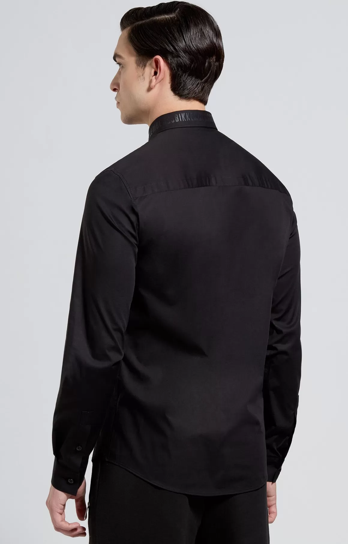 Shirts^Bikkembergs Men's Slim Fit Shirt black