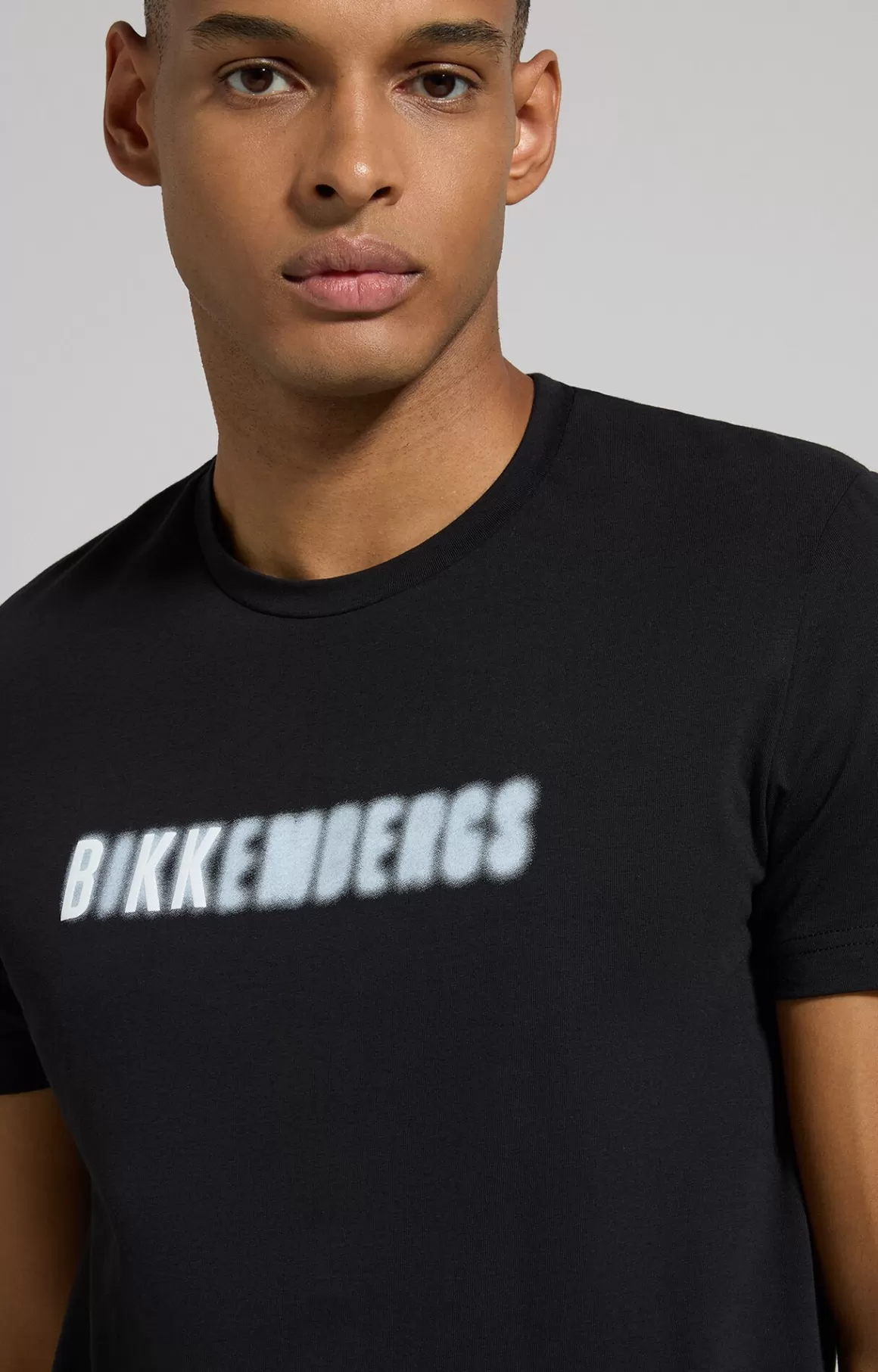 T-Shirts^Bikkembergs Men's Slim Fit T-shirt meteorite black