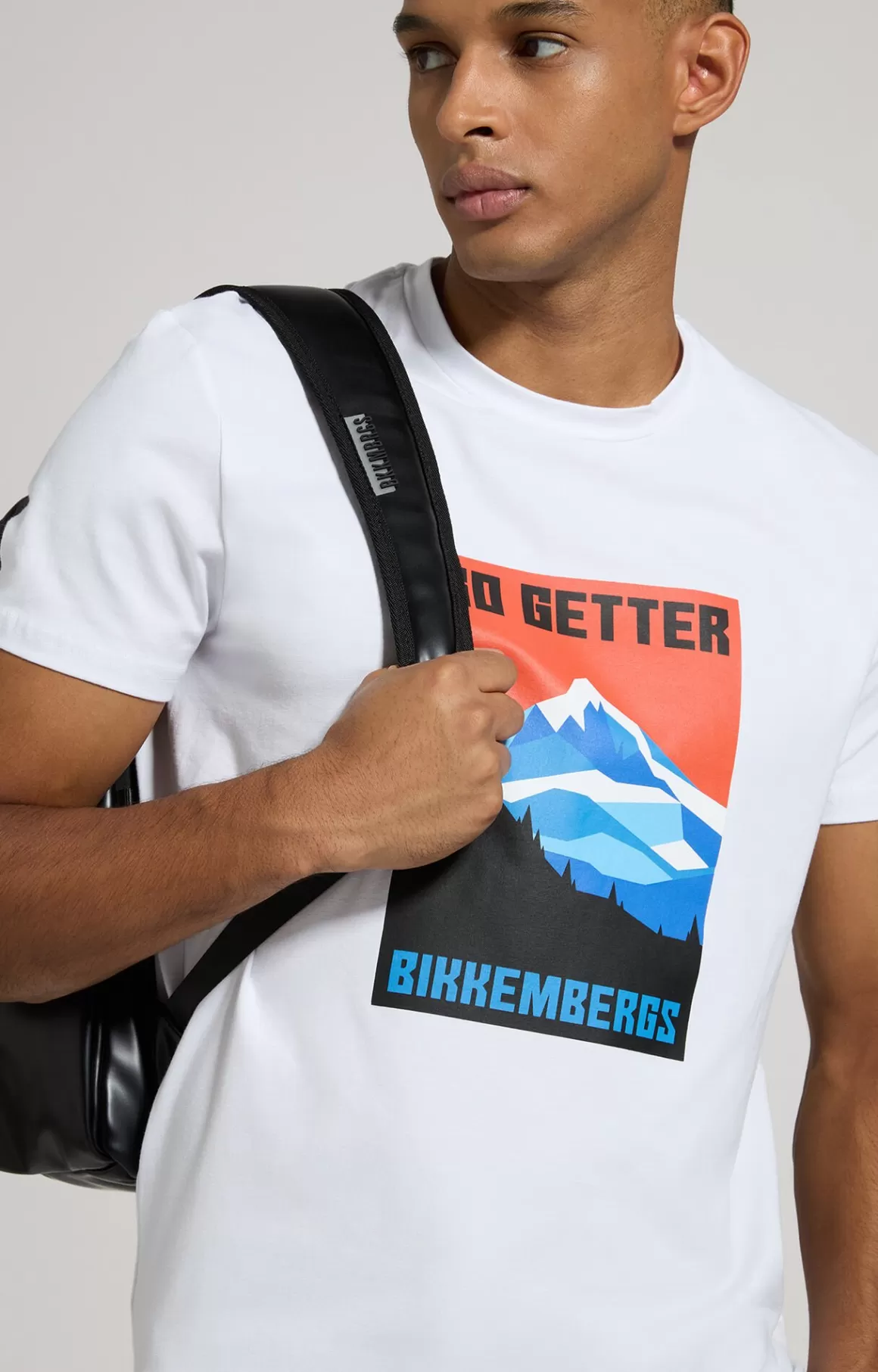 T-Shirts^Bikkembergs Men's Slim Fit T-shirt white