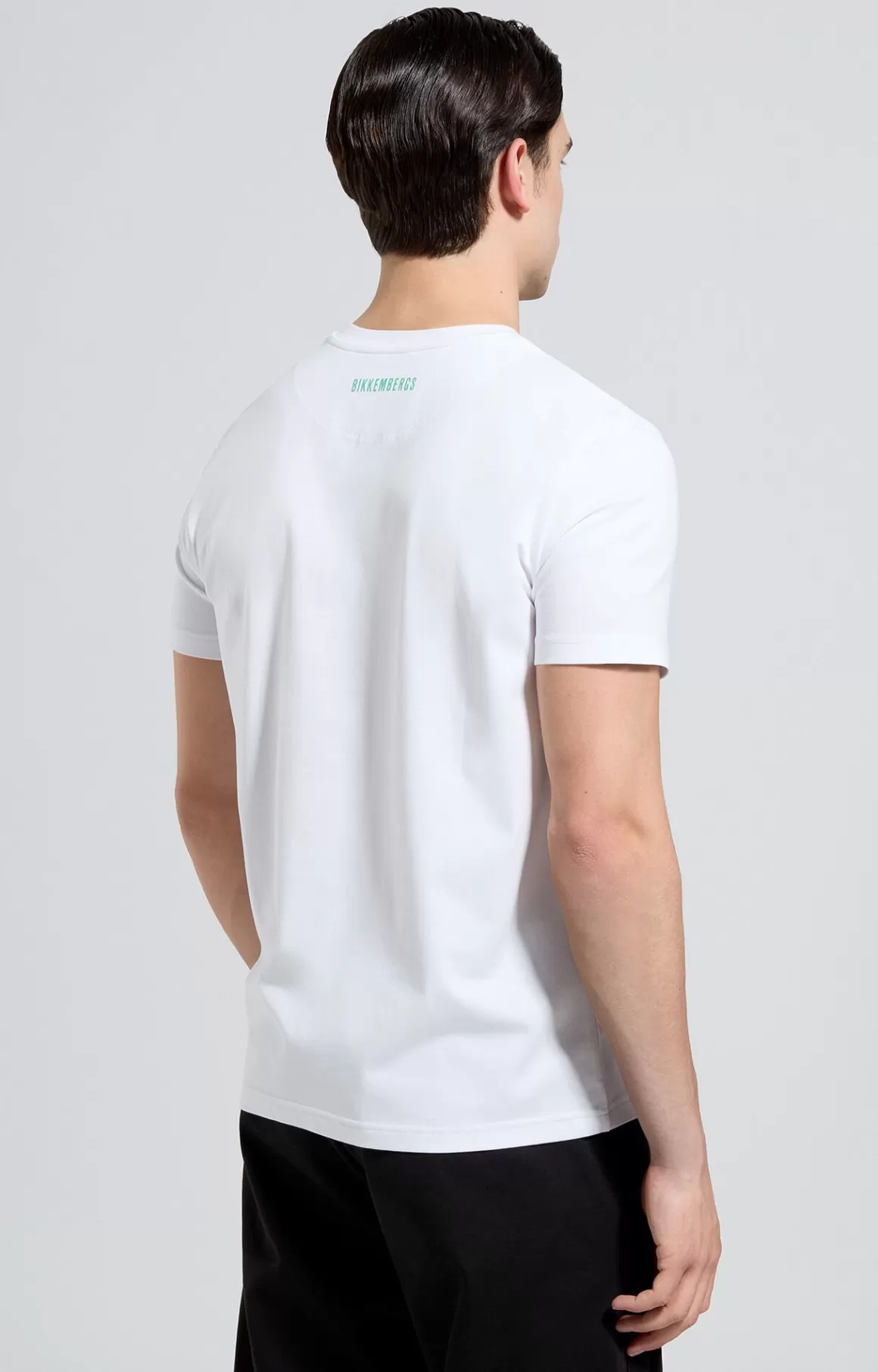 T-Shirts^Bikkembergs Men's Slim Fit T-shirt white