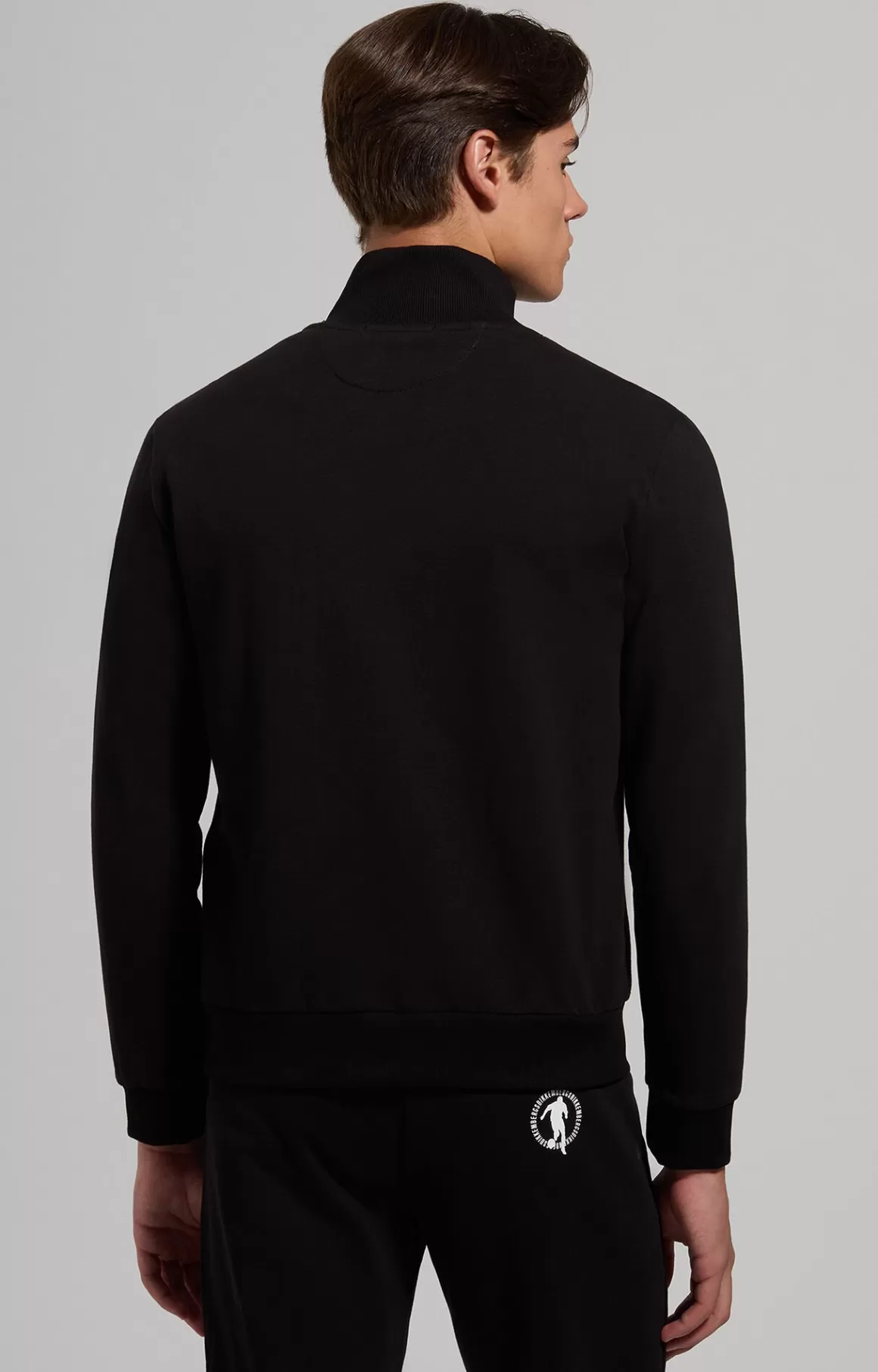 Sweaters | Tracksuits^Bikkembergs Men's Soccer Sweatshirt With Zip black